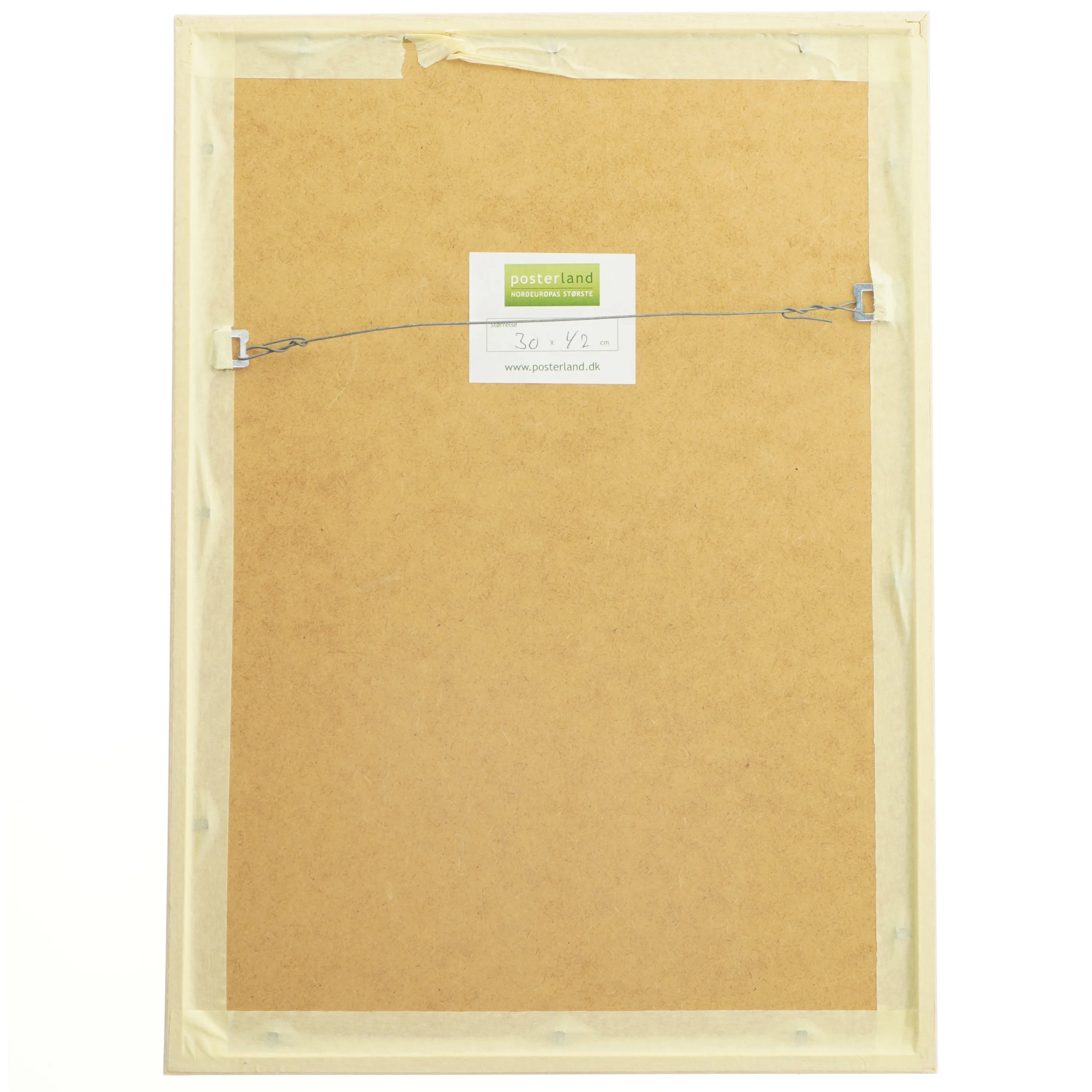 Billedramme med træmotiv (str. 30x42 cm)