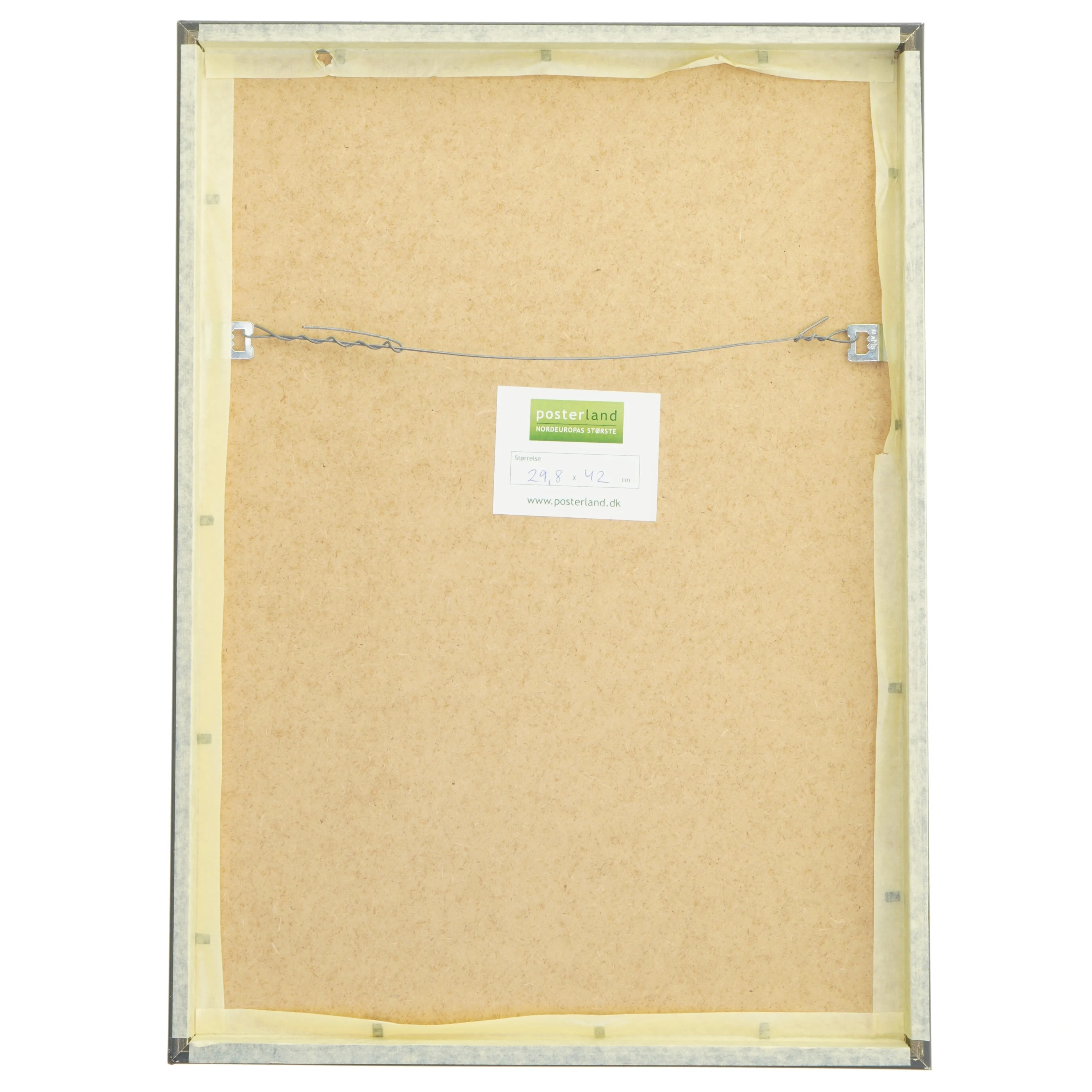 Indrammet billede af vinterlandskab (str. 29,8x42 cm)