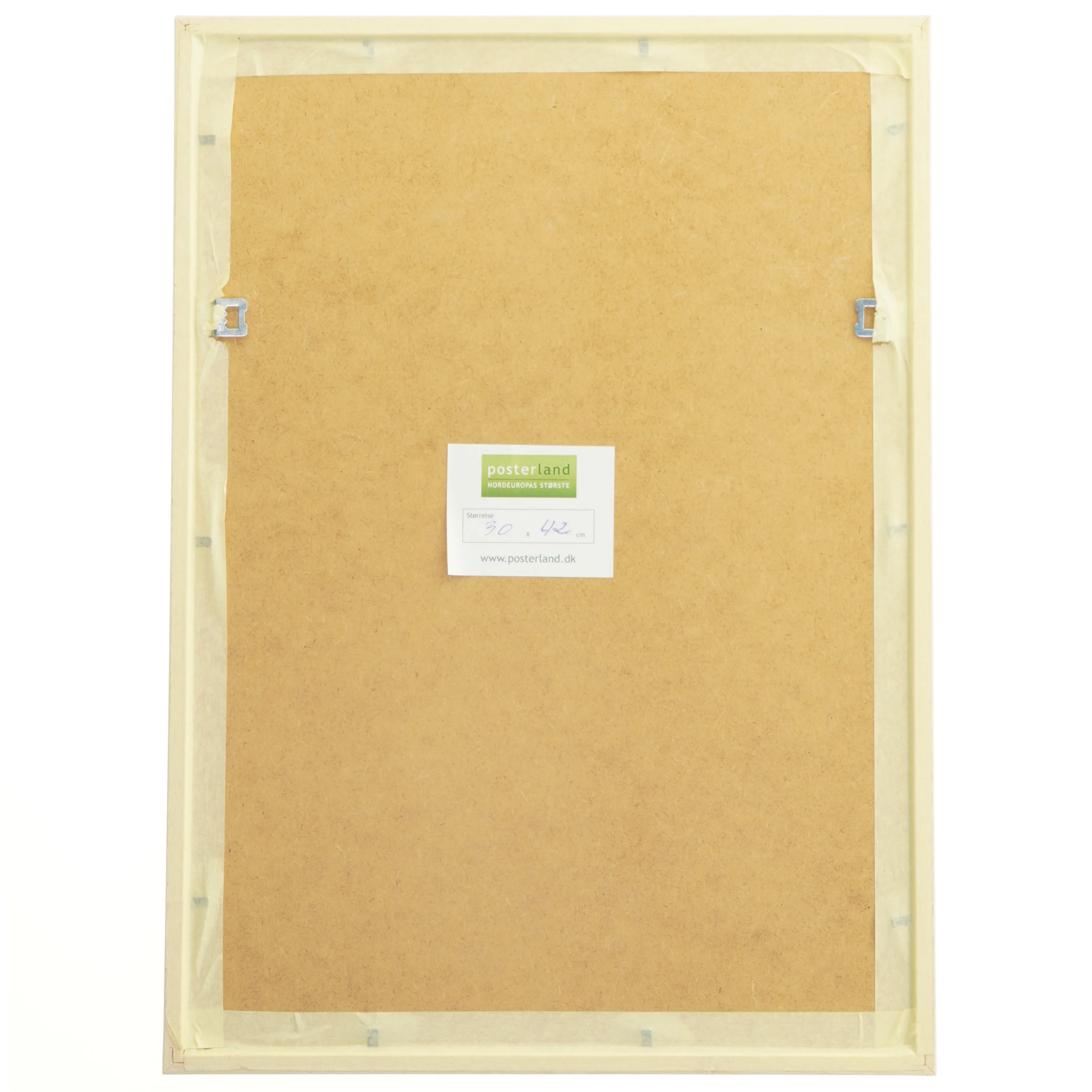 Træbillede i ramme (str. 30x42 cm)