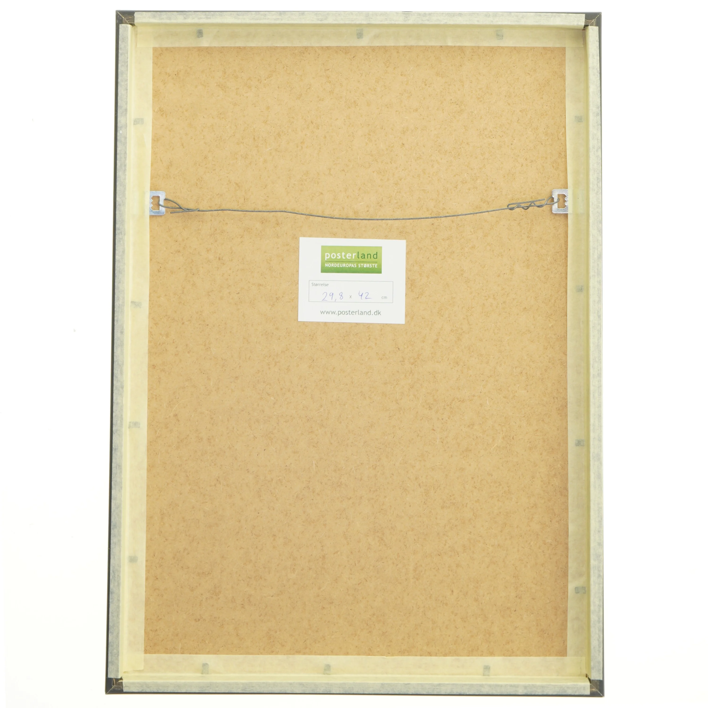 Billedramme med plakat (str. 29,8x42 cm)