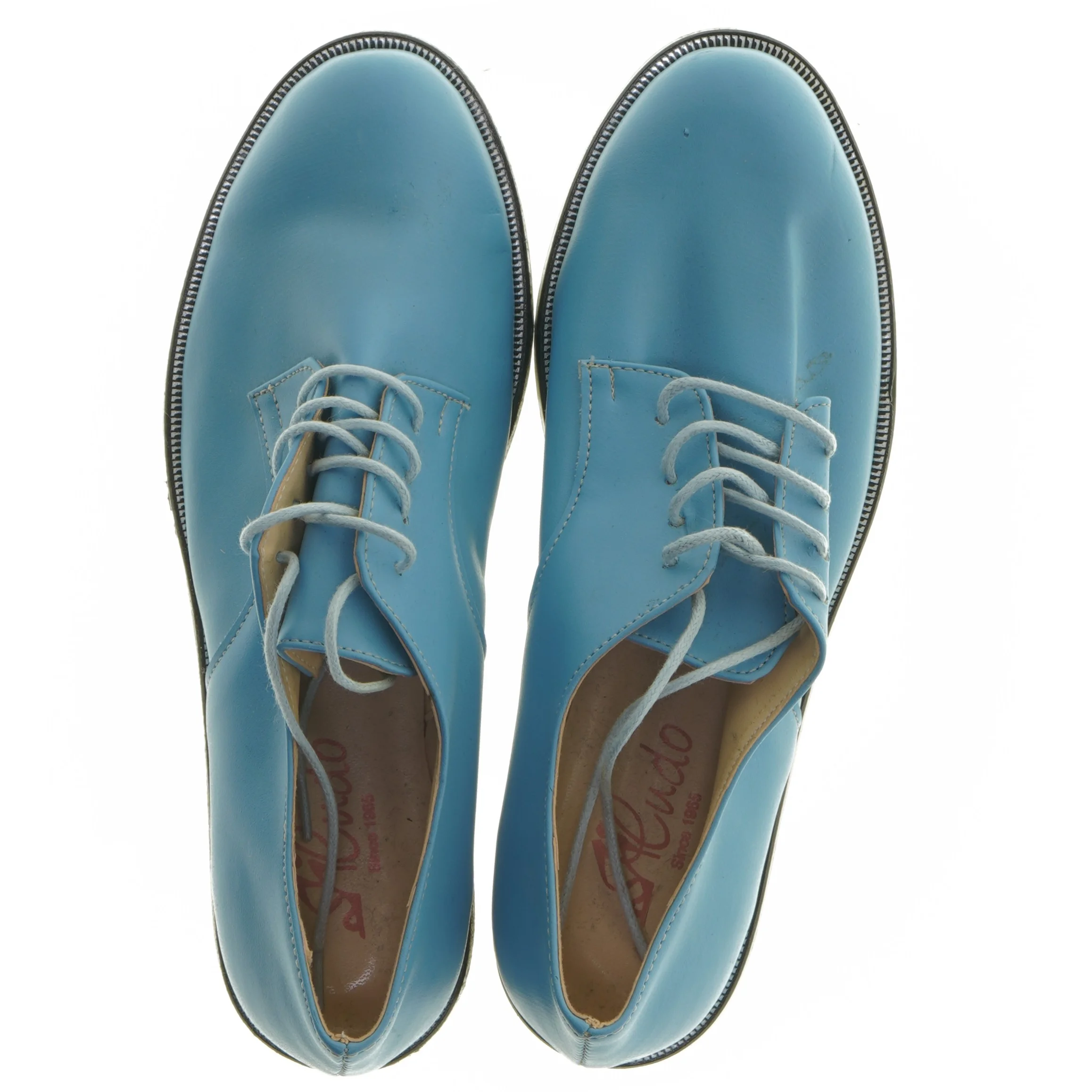 Blå snøresko i størrelse 38 (str. 38 )