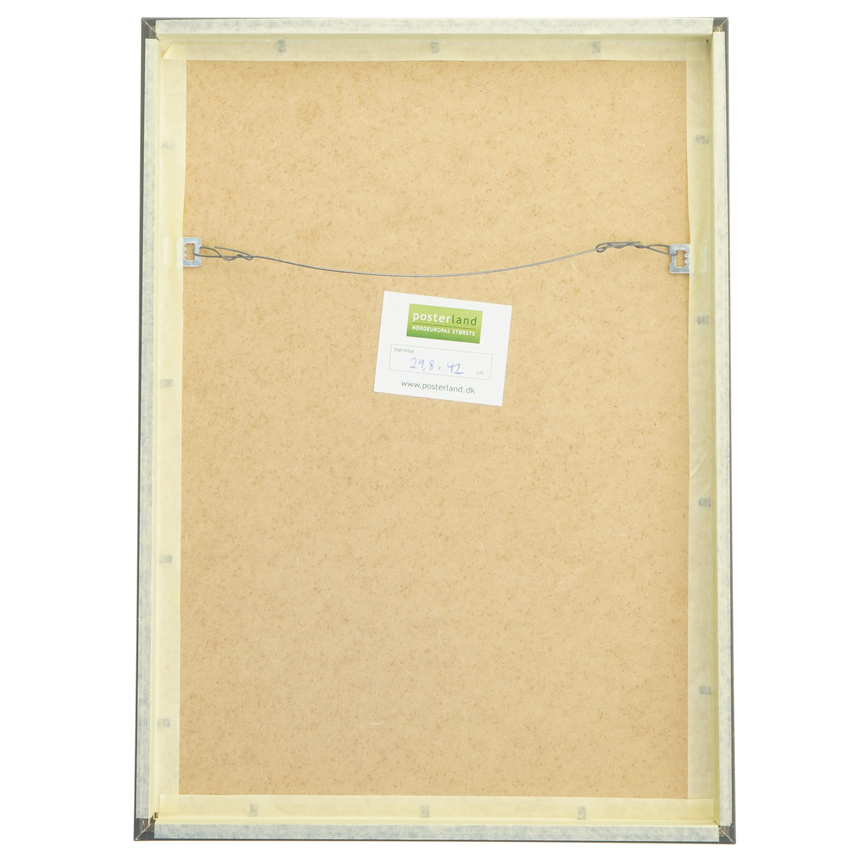 Billede med ramme af træ (str. 29,8x42 cm)