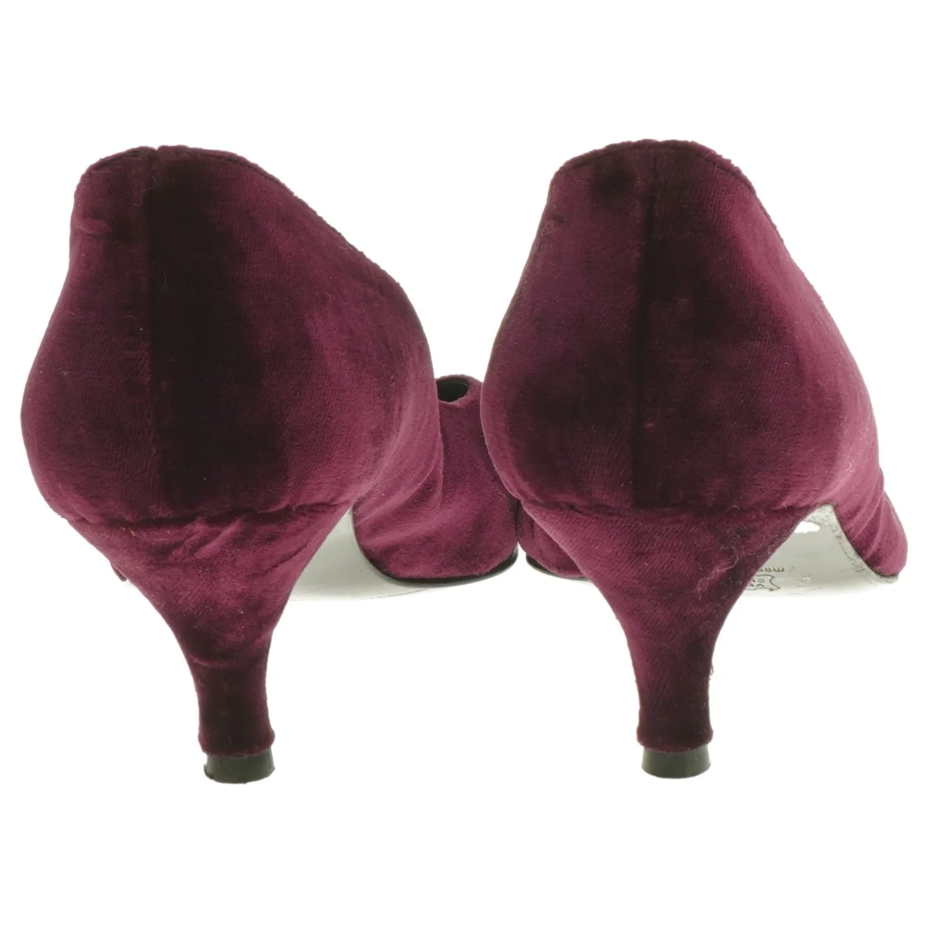 Vinrøde stiletter fra Vero Cuoio (str. 37,5 )