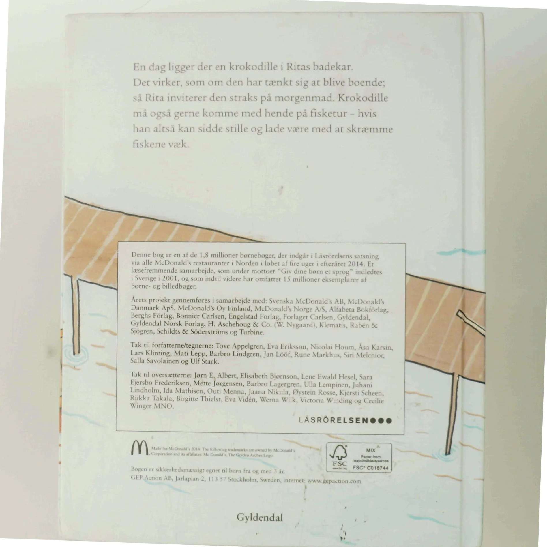 Rita & Krokodille Fisketuren af Siri Melchior (Bog)