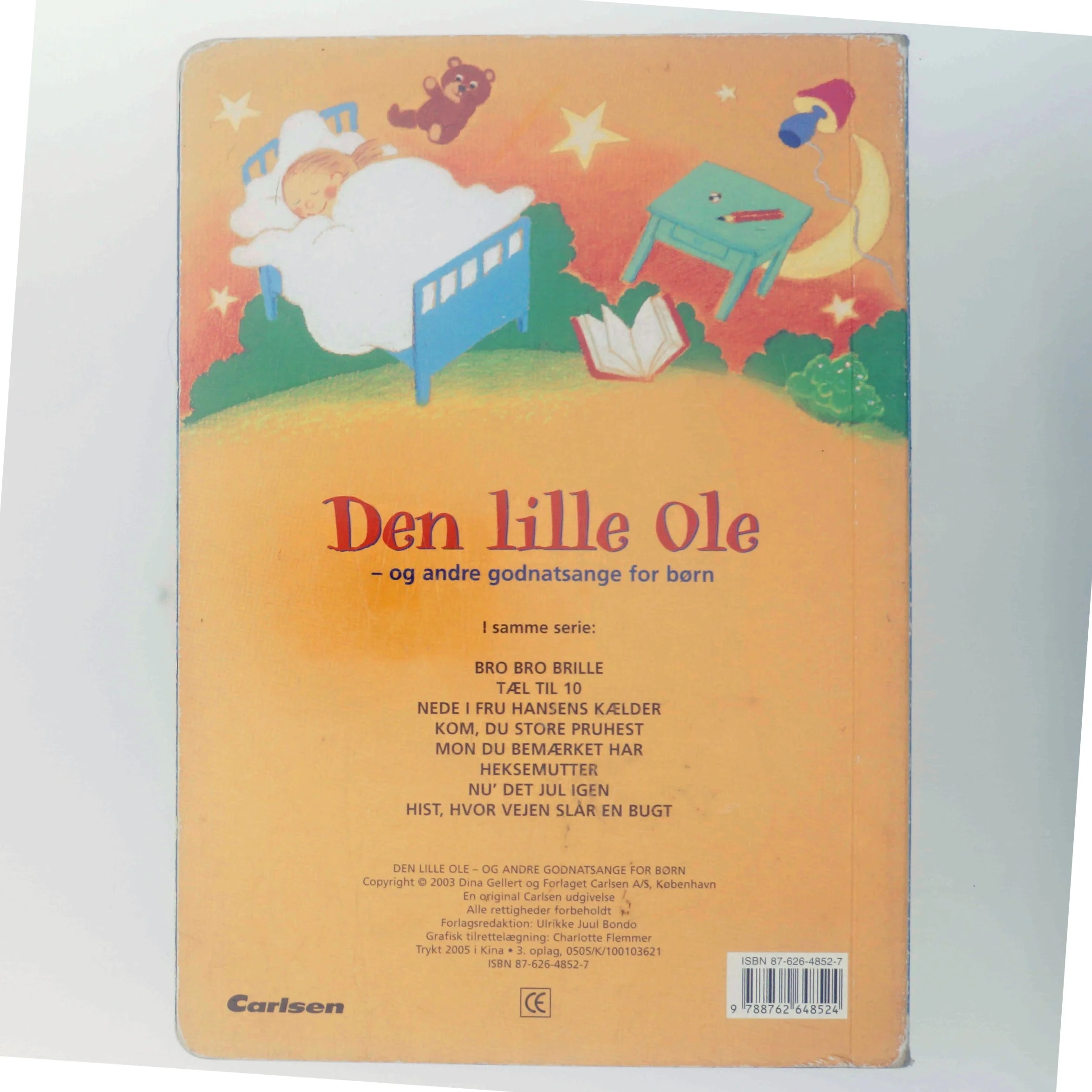 Den lille Ole - og andre godnatsange for børn af Dina Gellert (Bog)