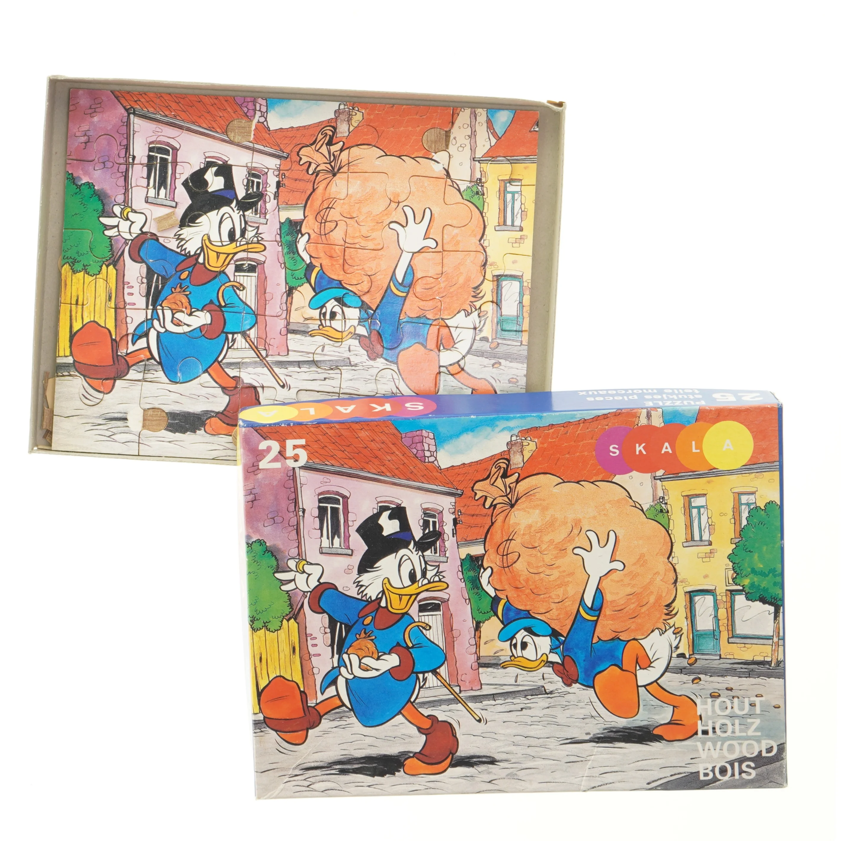 Billedpuslespil med Anders And fra Skala (str. 25 brikker)