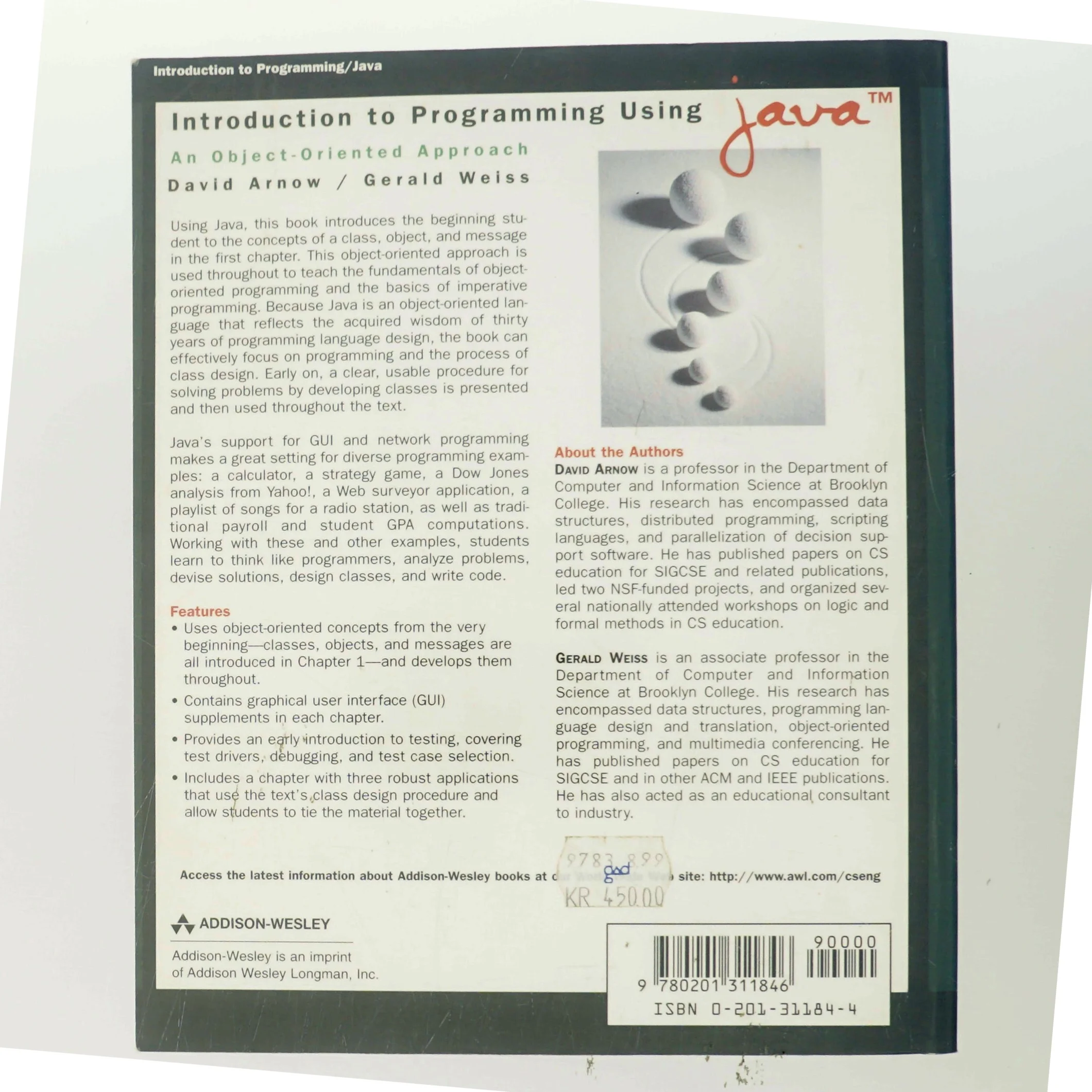 Introduction to programming using JAVA : An object-oriented approach (Bog)