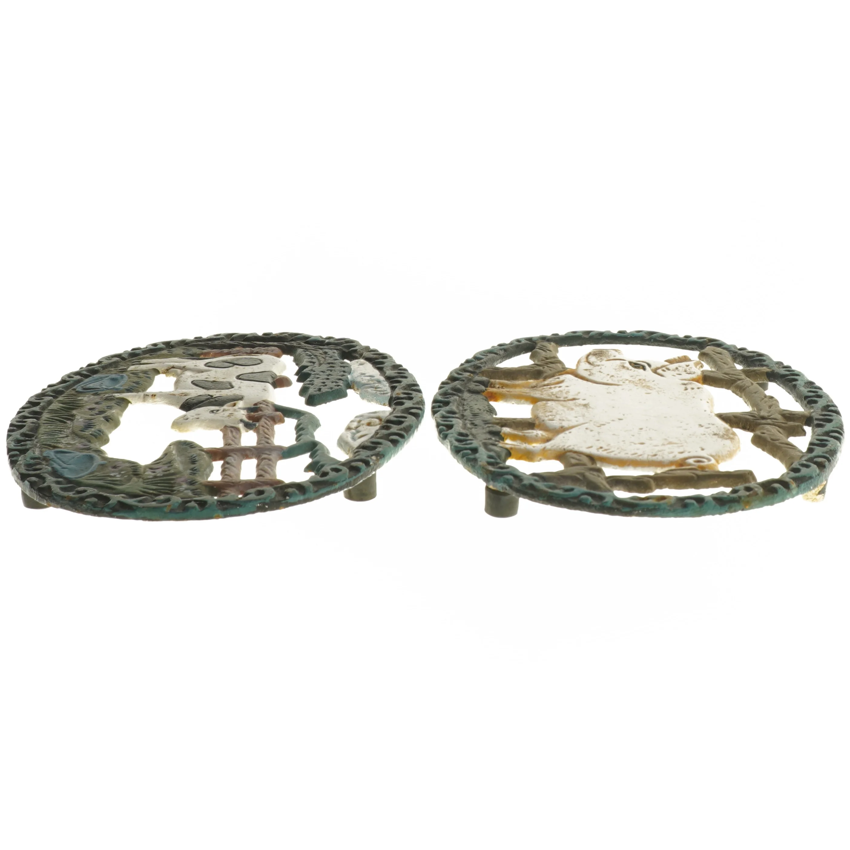 Retro plantekrukker med dyremotiver (str. 23,5x16 cm)