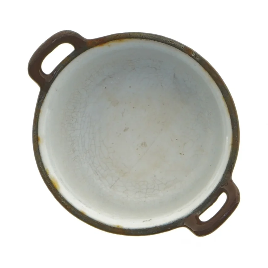 Lille emaljeret gryde (str. Ø 9 cm)