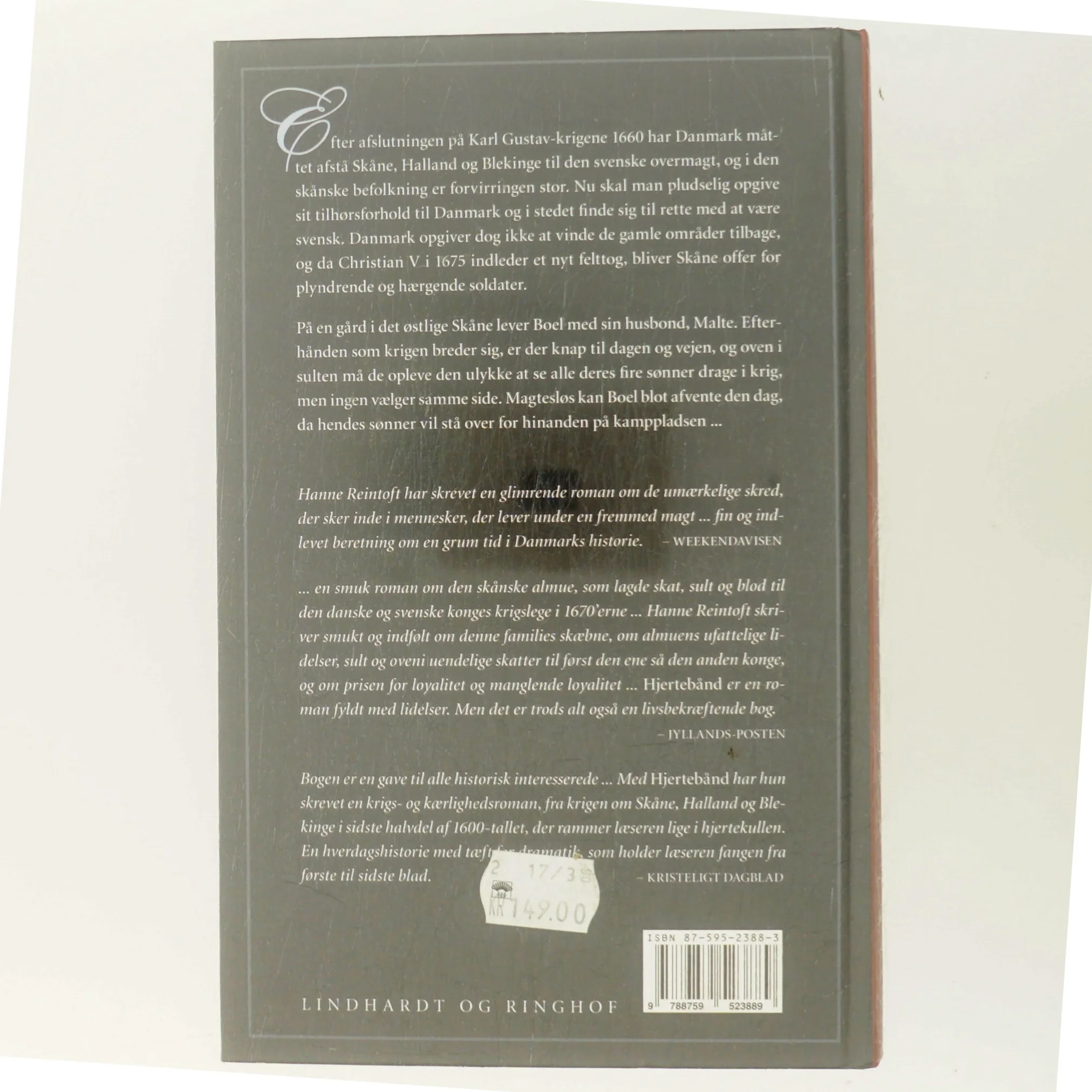 Hjertebånd : roman af Hanne Reintoft (Bog)