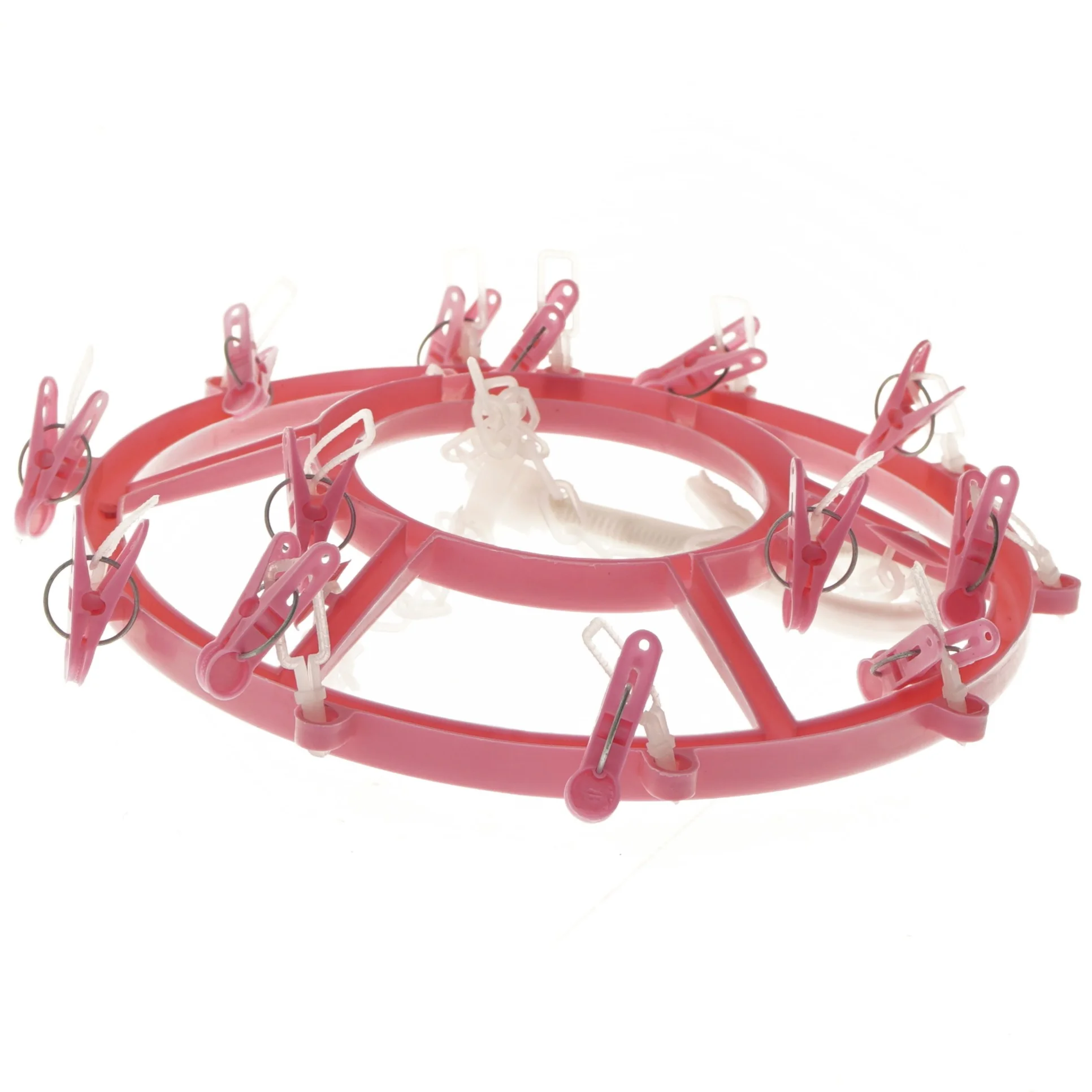 Rund tørrestativ med plastklemmer (str. Ø 28 cm)