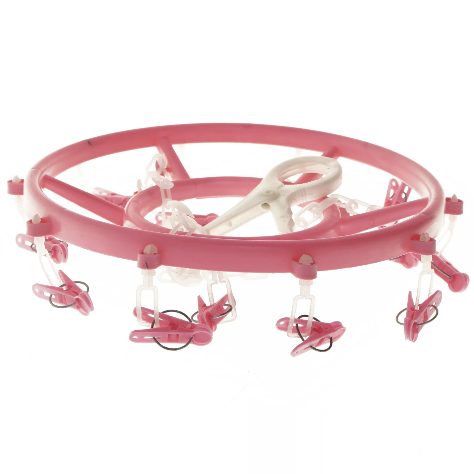 Rund tørrestativ med plastklemmer (str. Ø 28 cm)