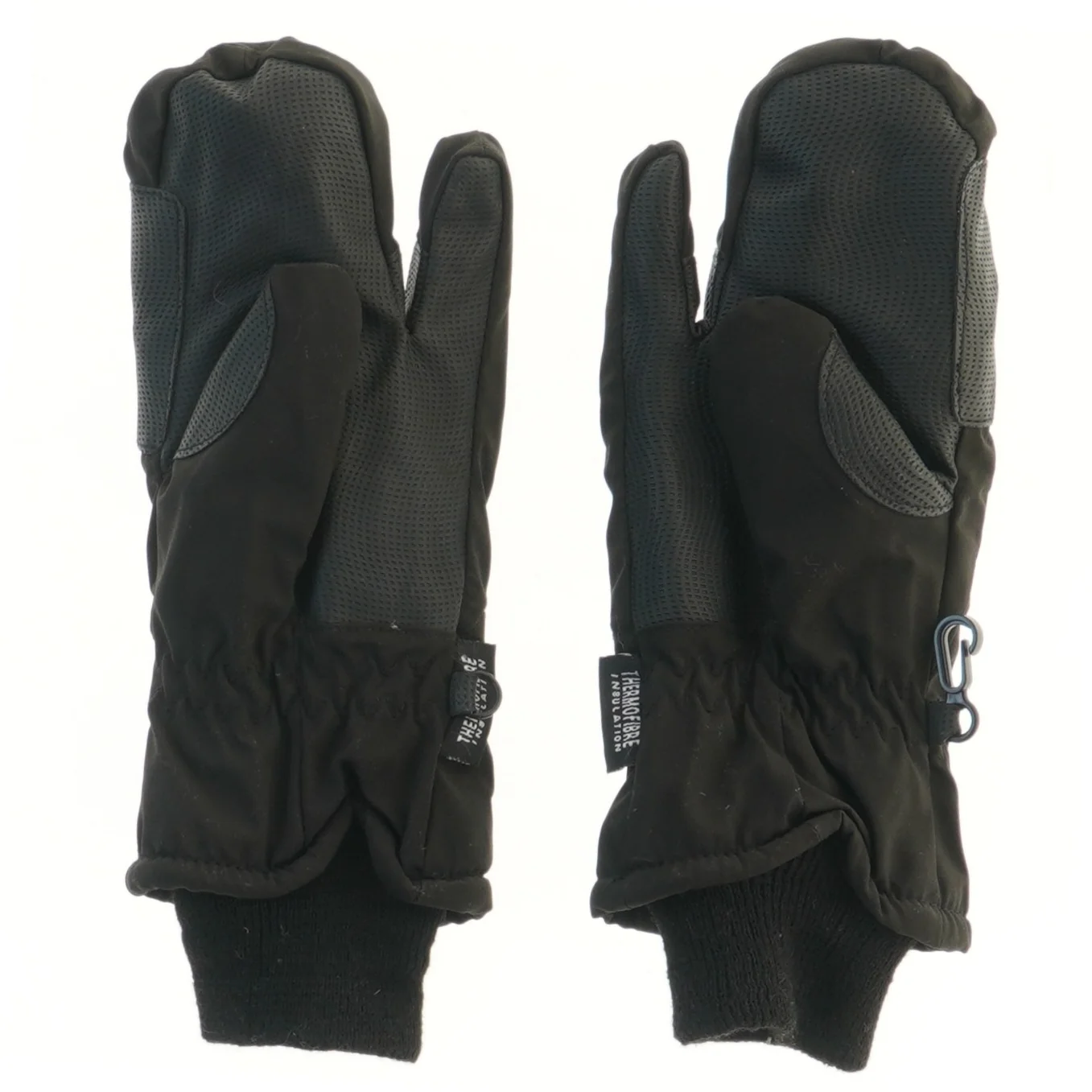 Sort vinter ridehandsker (str. 26,5 cm)