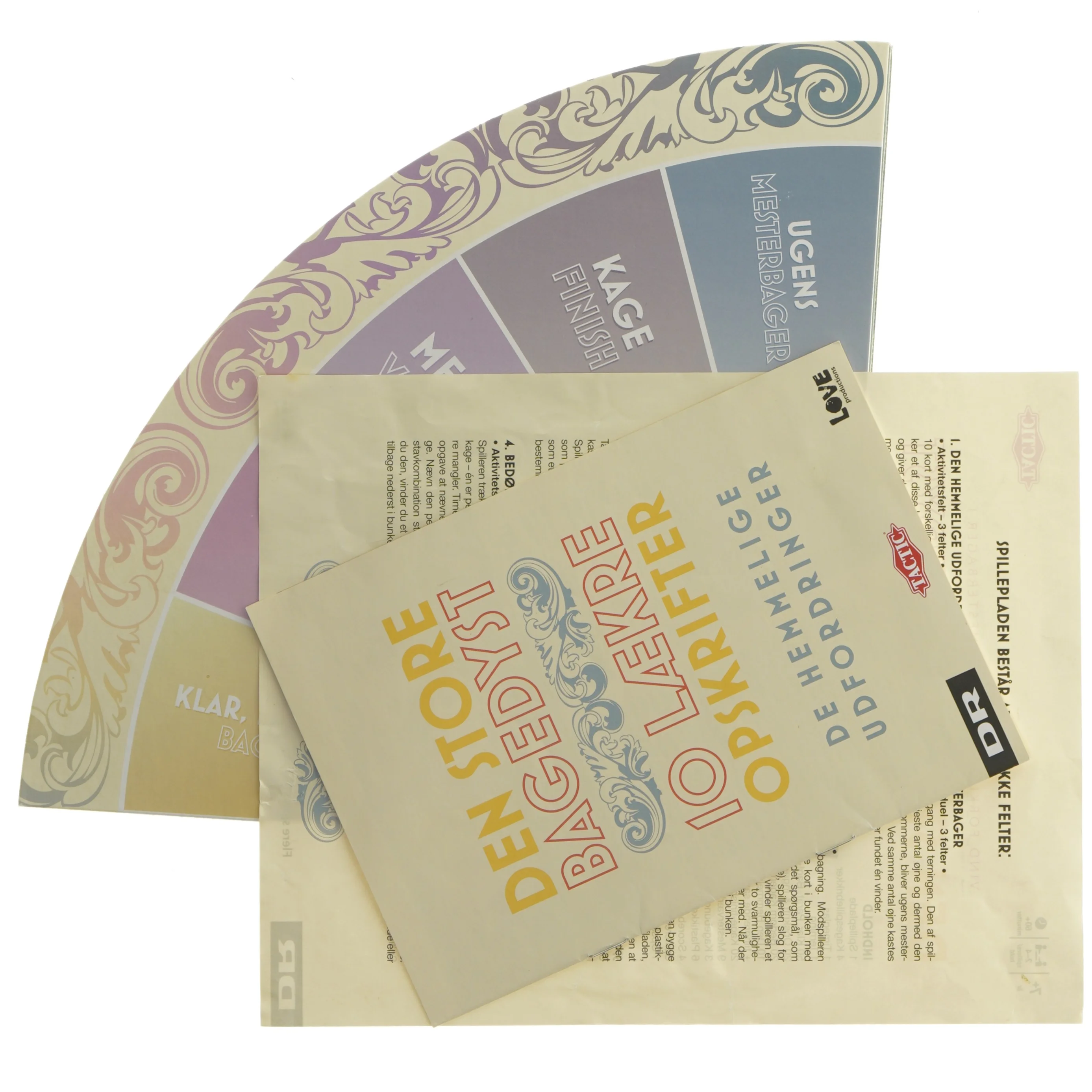 Den Store Bagedyst brætspil fra DR (str. 28x28 cm)