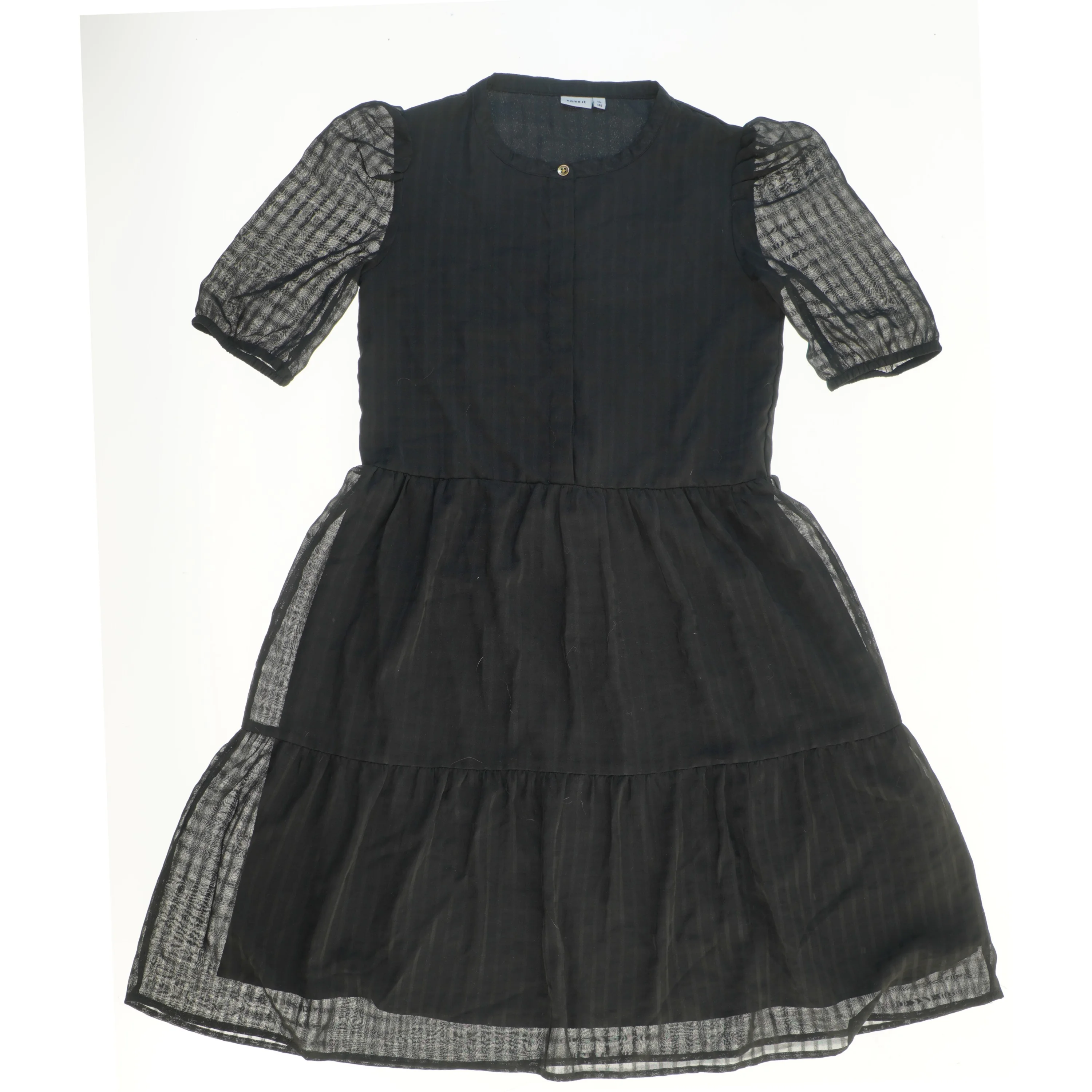 Kjole med transparente ærmer fra Name It (str. 146)