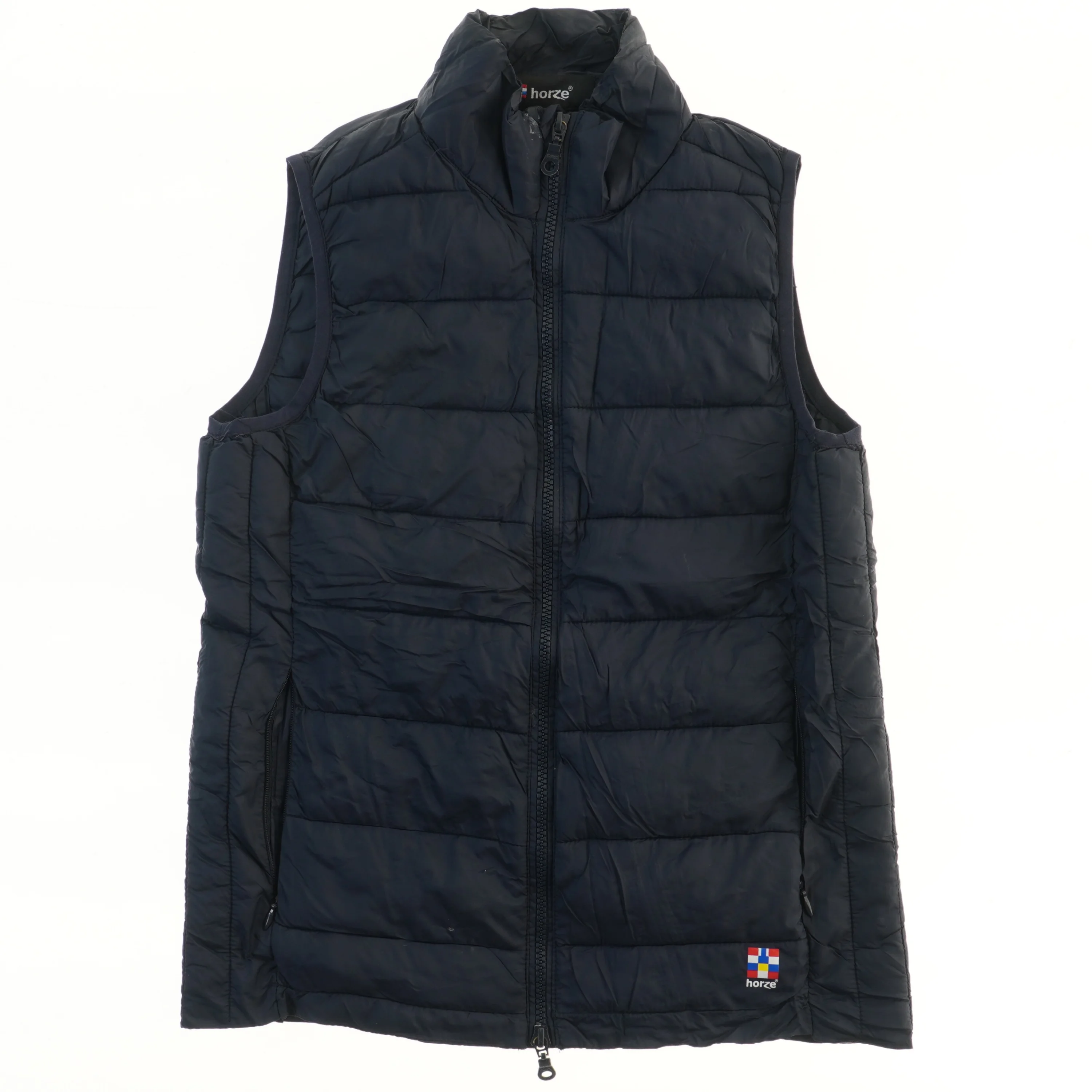 Mørkeblå quiltet vest fra Horze (str. 158)
