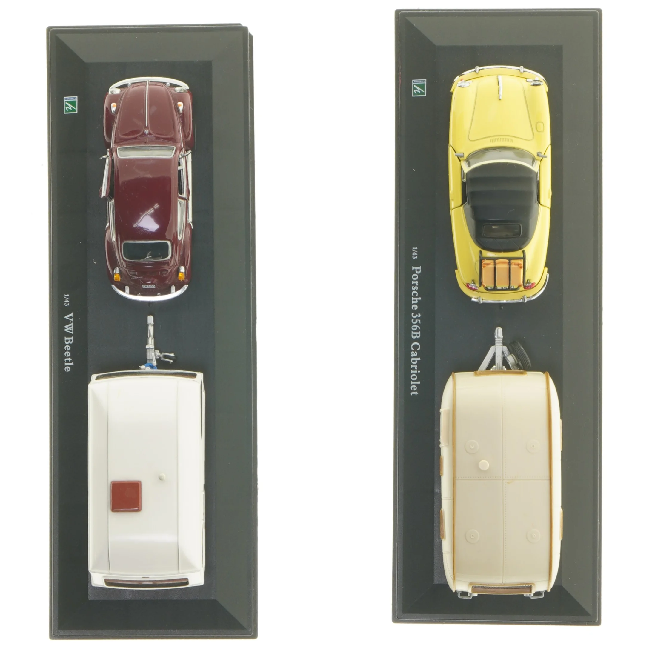 Modelbiler med campingvogne (str. 26,5x9 cm)