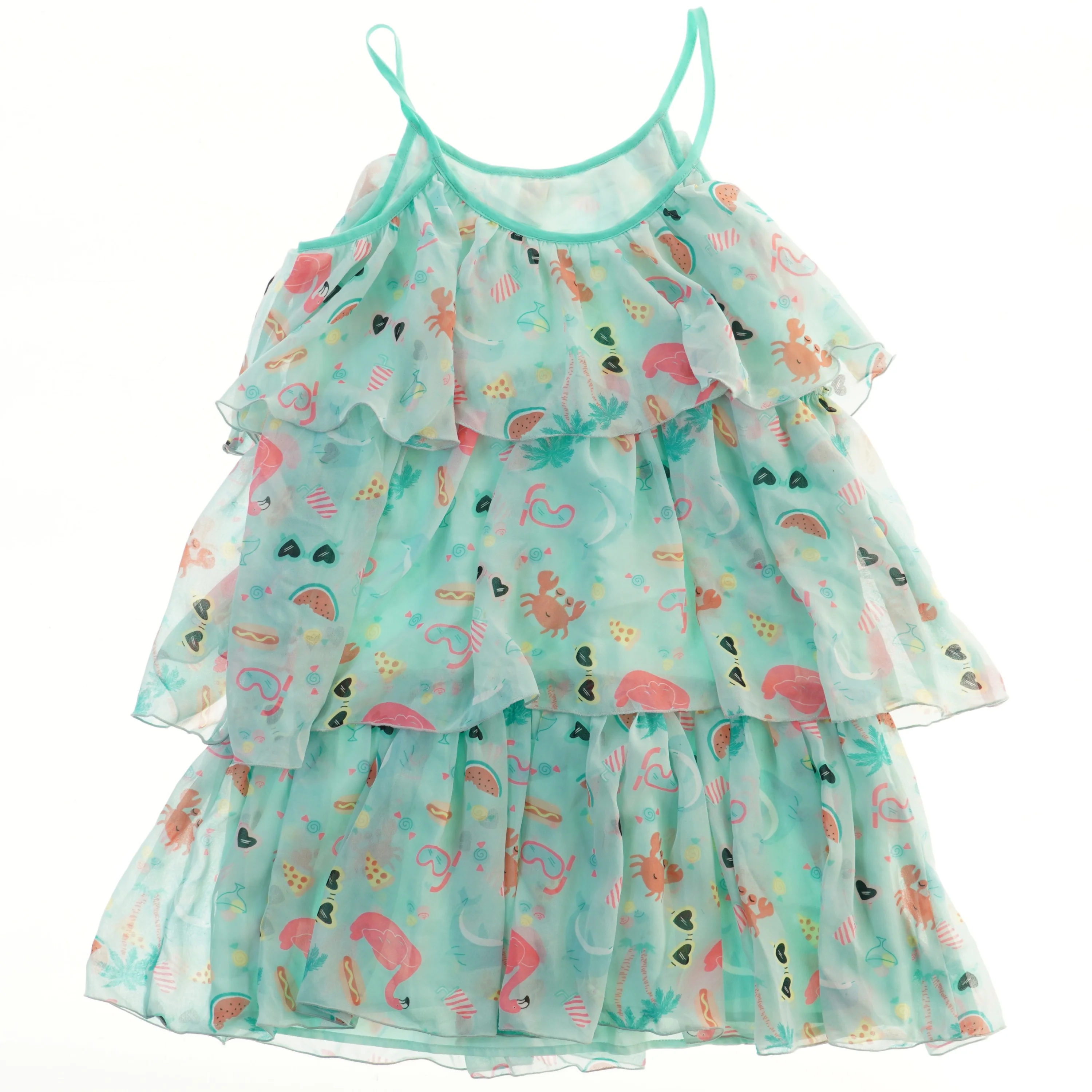 Sommerkjole med strandmotiv fra H&M (str. 128)