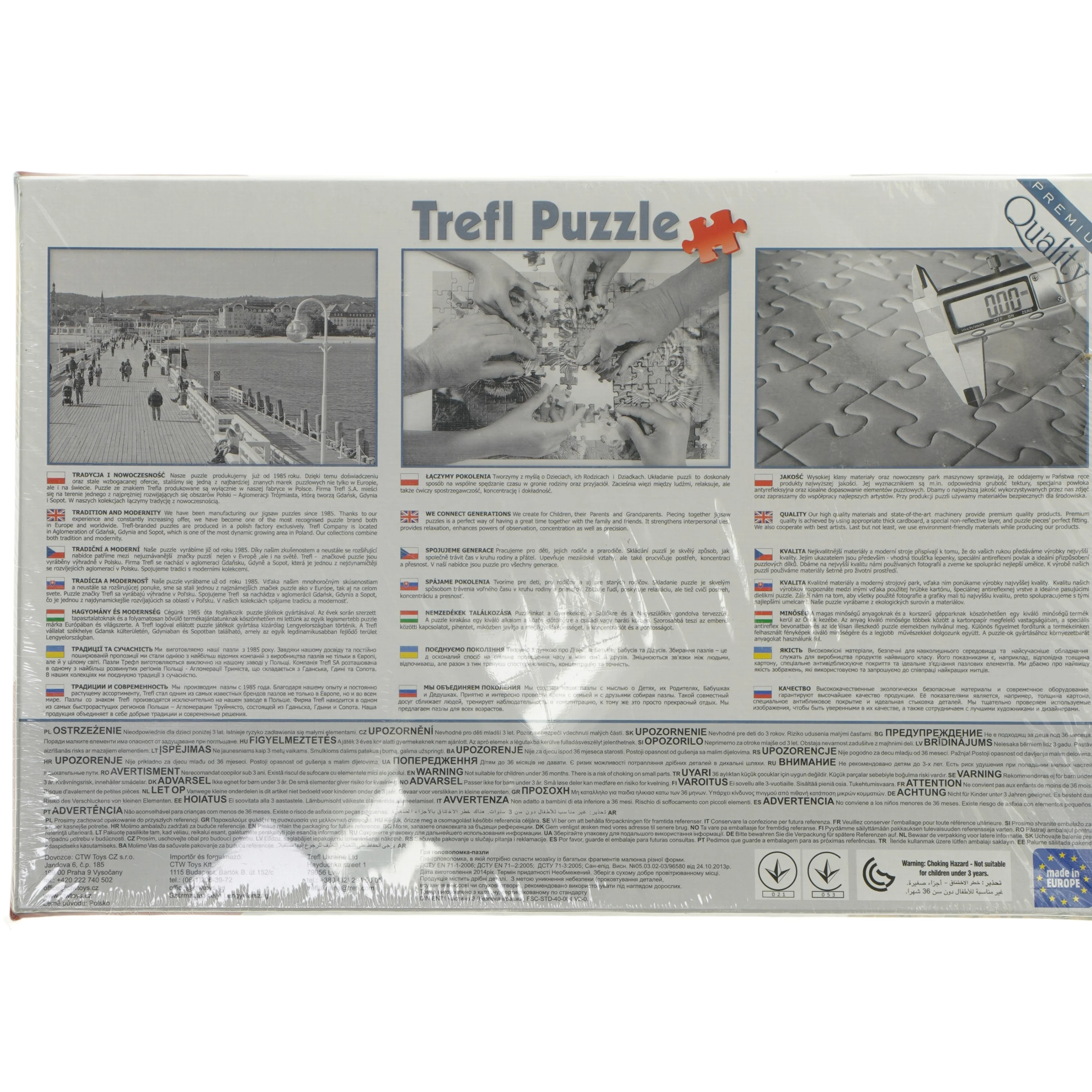 Puslespil med 1000 brikker fra Trefl (str. 1000 brikker cm)