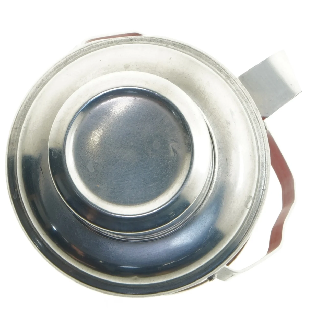 Rød termokande med blomstermotiv (str. 33 cm)