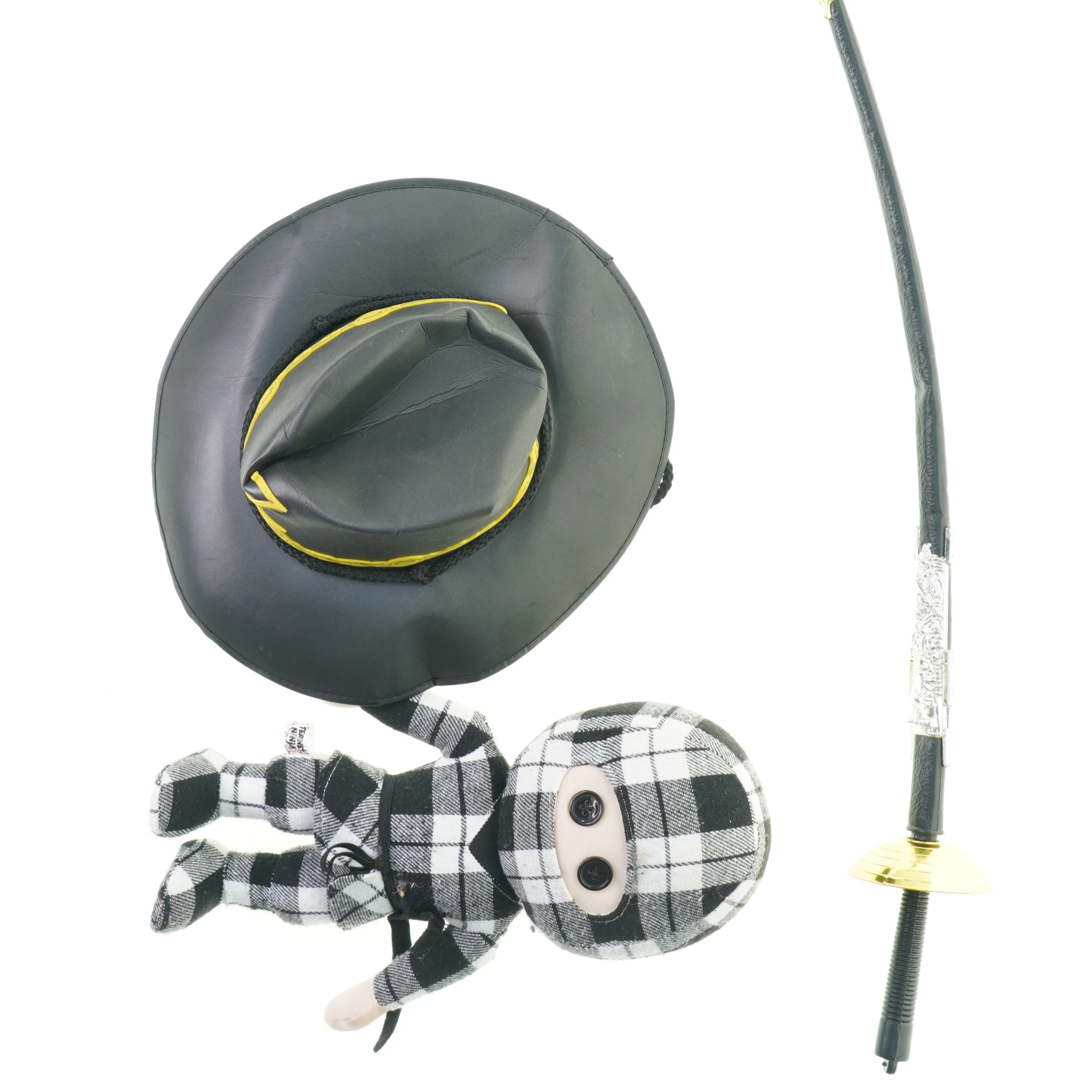 Zorro kostume (og ternet ninja) fra Er Ubi Es (str. Medium)