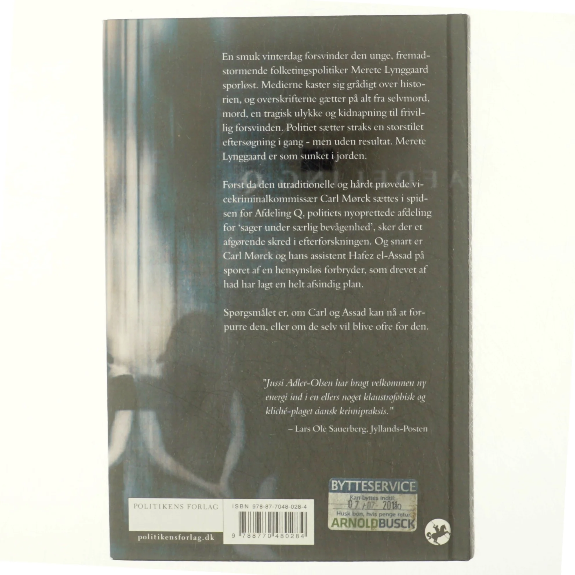 Kvinden i buret. 1 af Jussi Adler-Olsen (Bog)