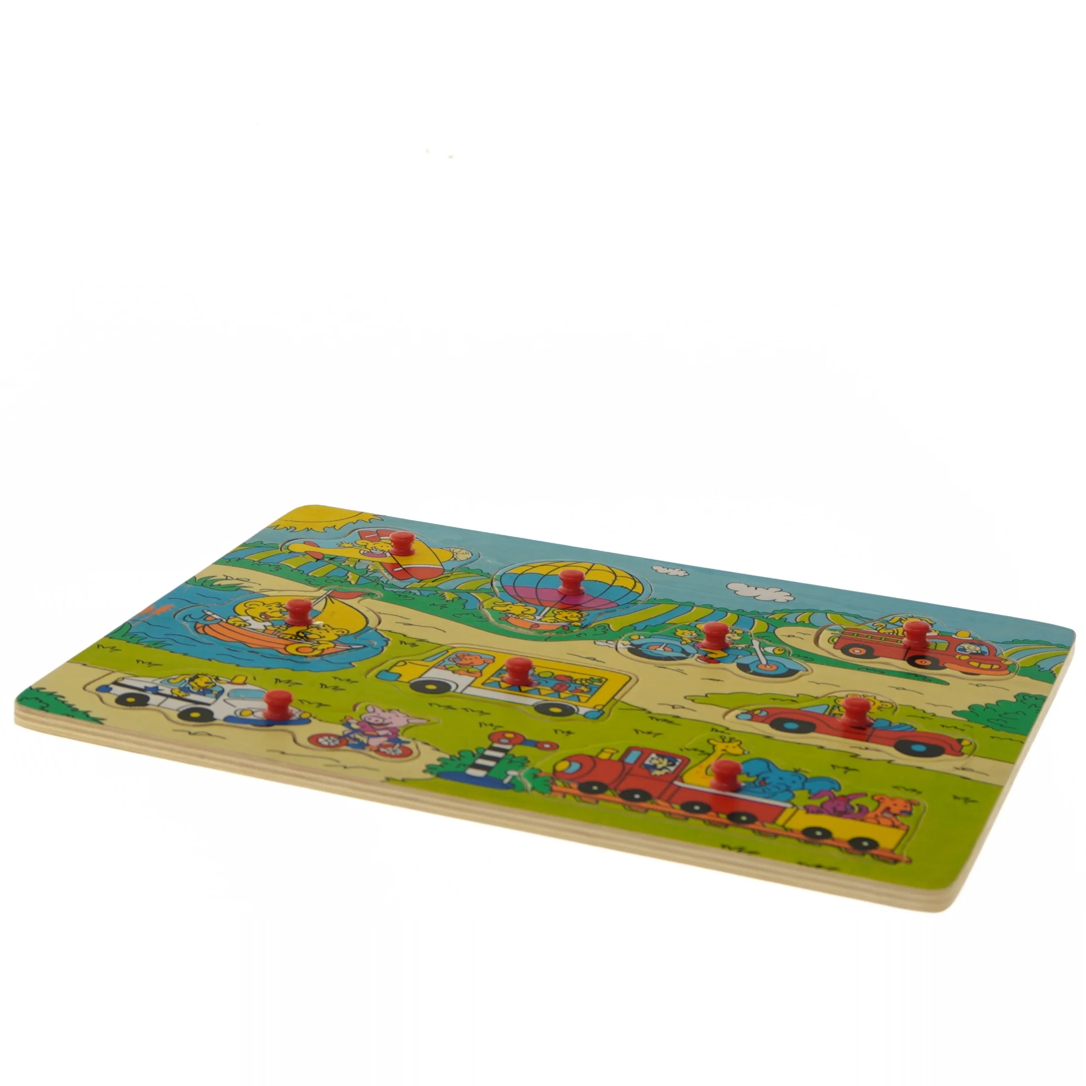Børnepuslespil med transportmotiver (str. 30x22,5 cm)