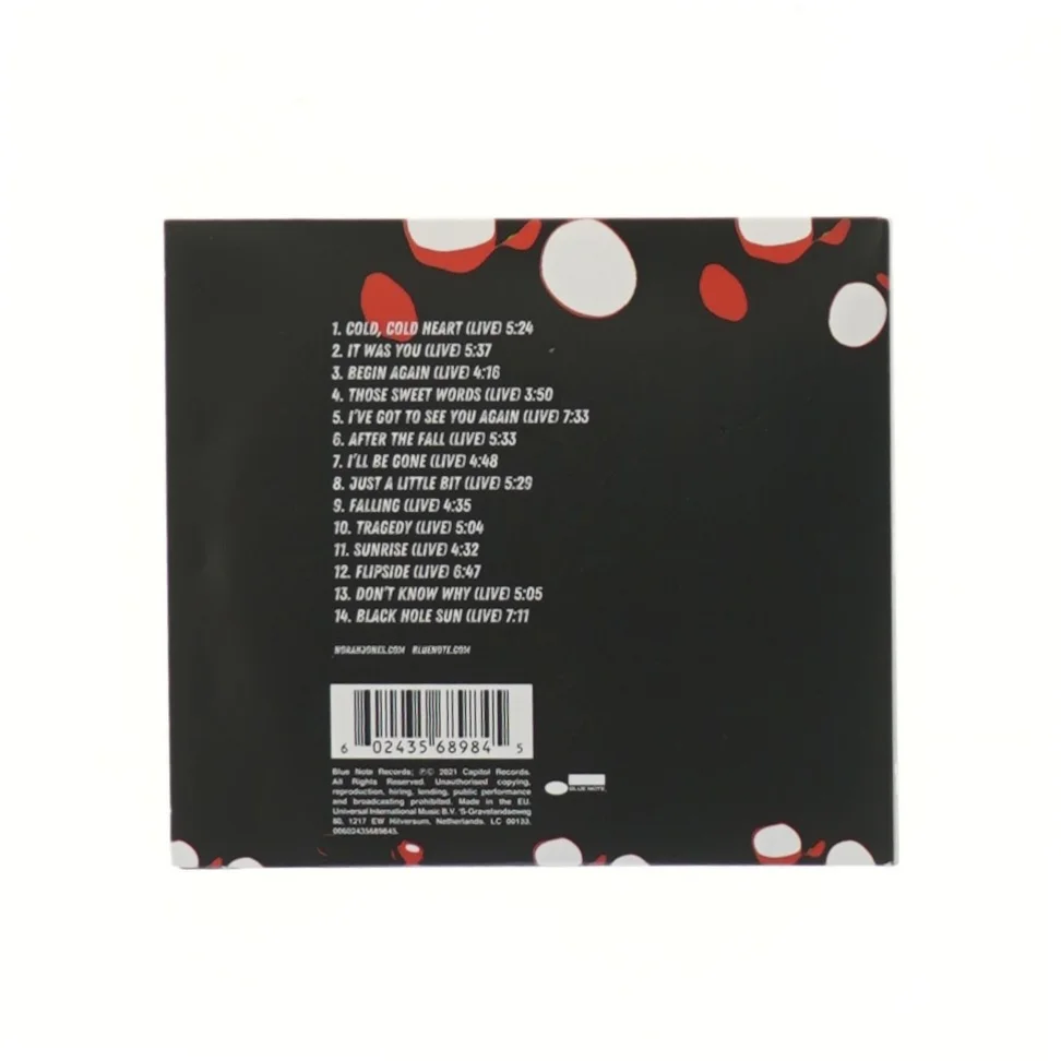 Norah Jones live album fra Blue Note Records (str. 14x12,5 cm)