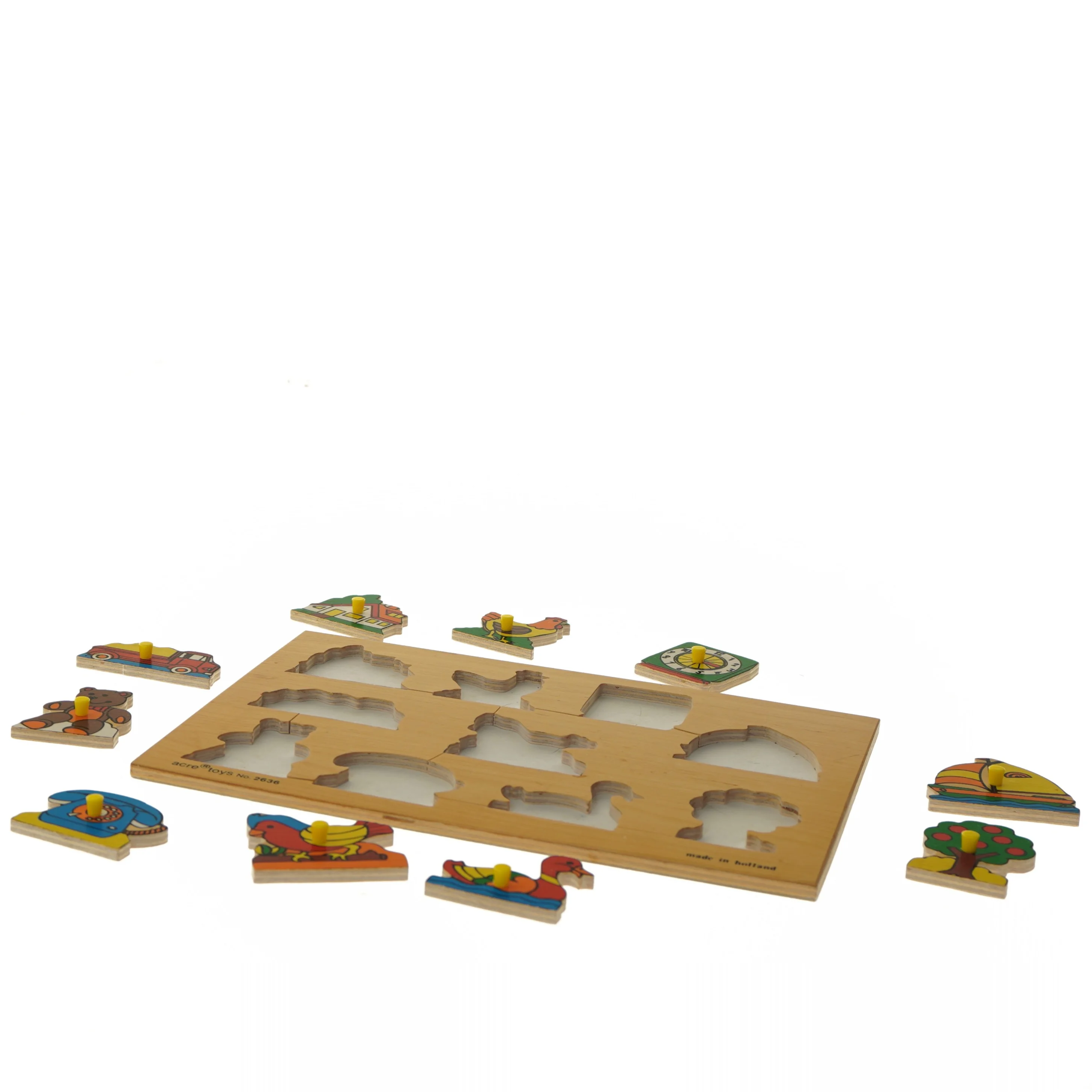 Børnepuzzle af træ fra acre toys (str. 29,5x20,5 cm)