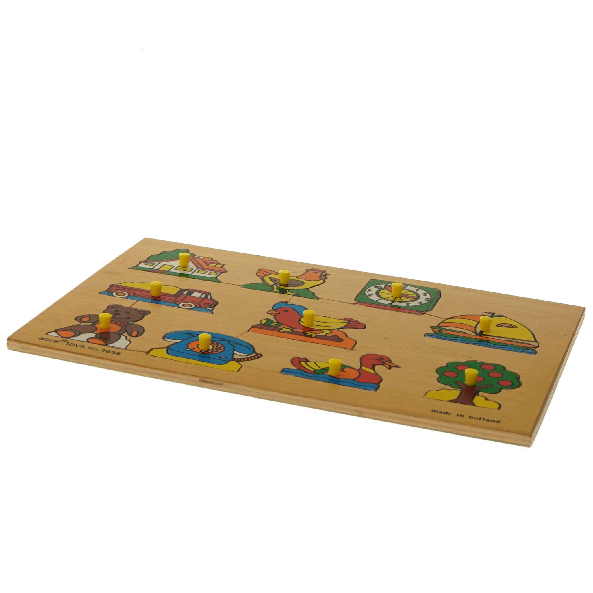 Børnepuzzle af træ fra acre toys (str. 29,5x20,5 cm)