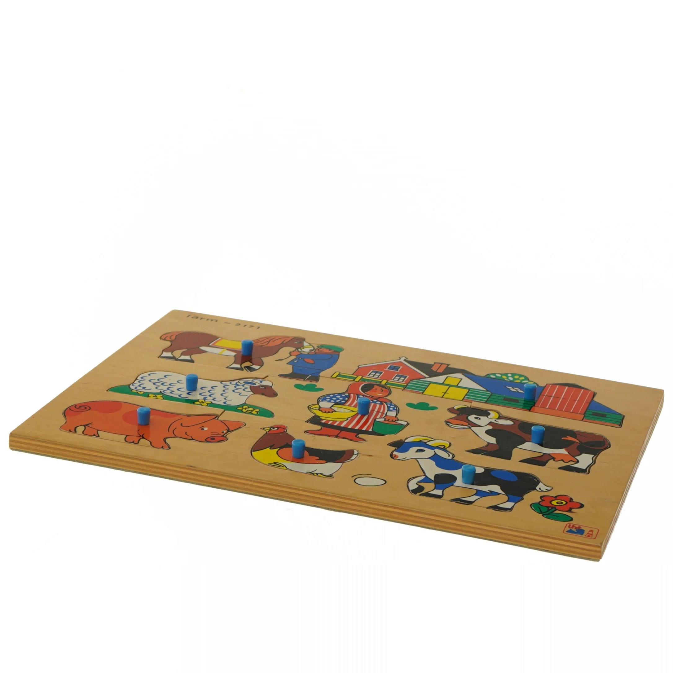 Bondegård træpuslespil (str. 29,5x21 cm)