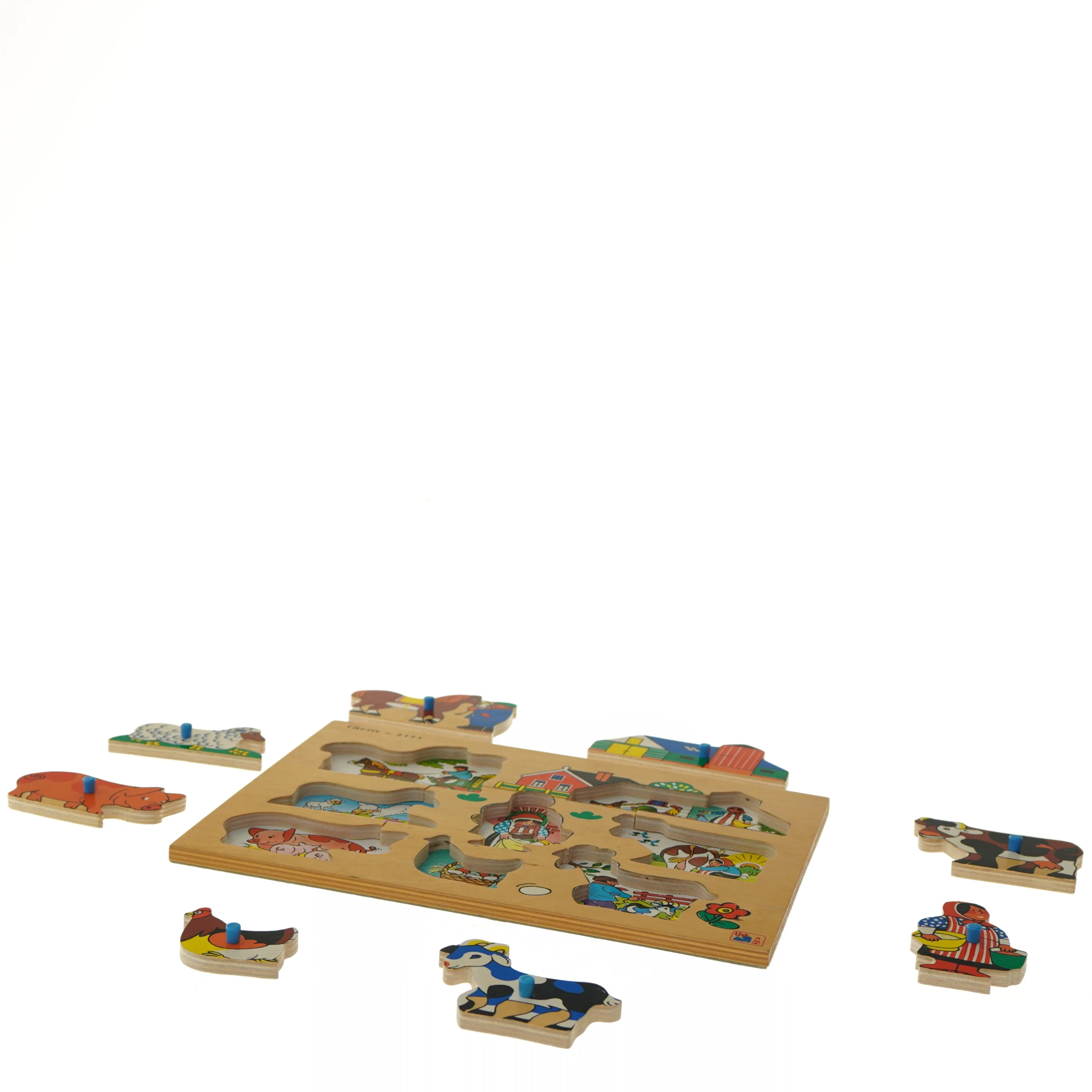 Bondegård træpuslespil (str. 29,5x21 cm)