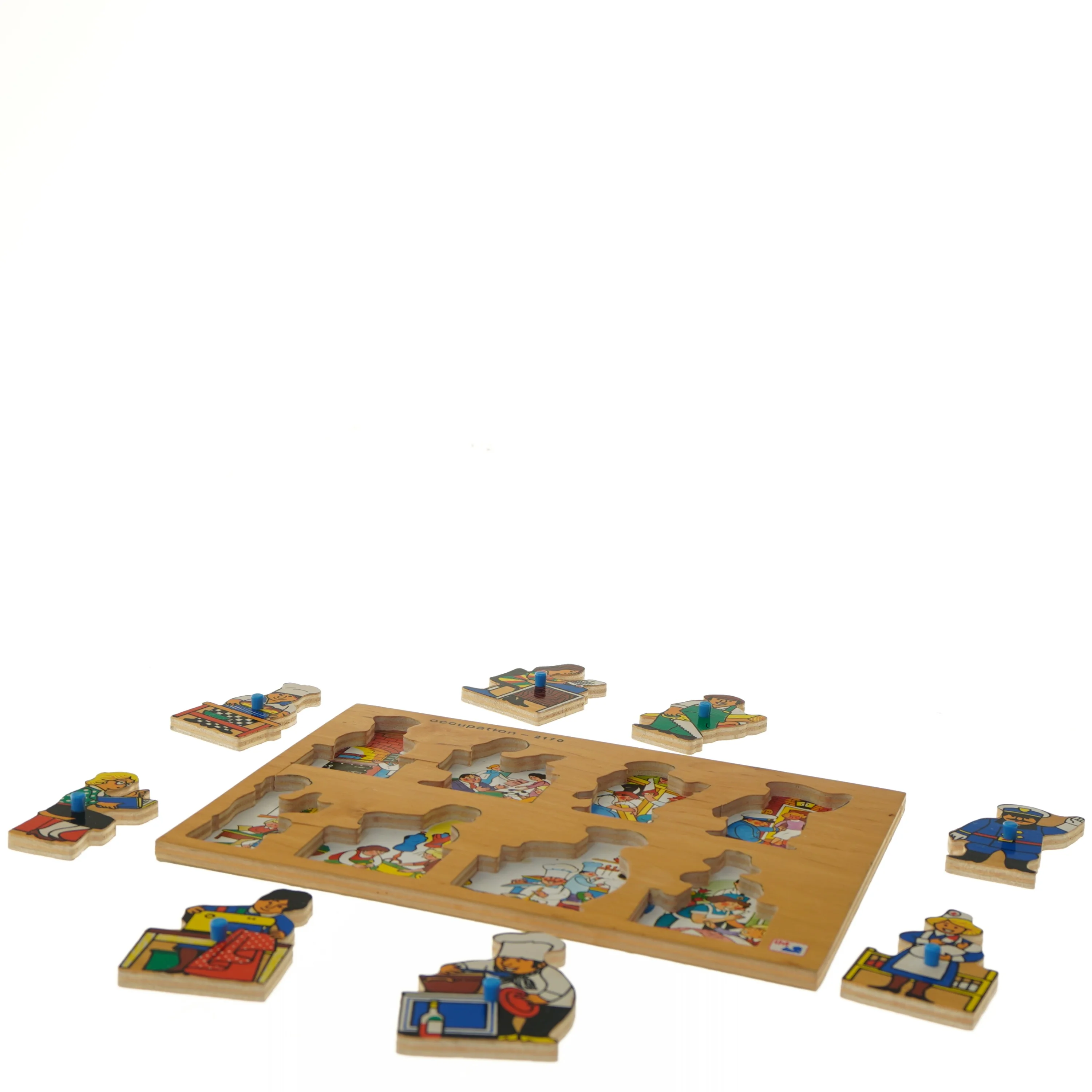 Træpuslespil med erhvervsmotiv (str. 29,5x21 cm)