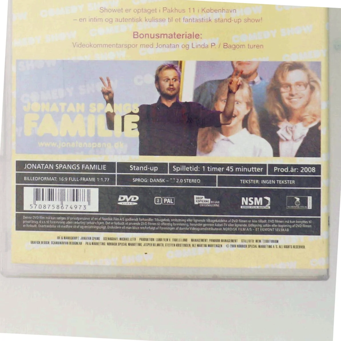 Jonatan Spangs Familie DVD fra Nordisk Film
