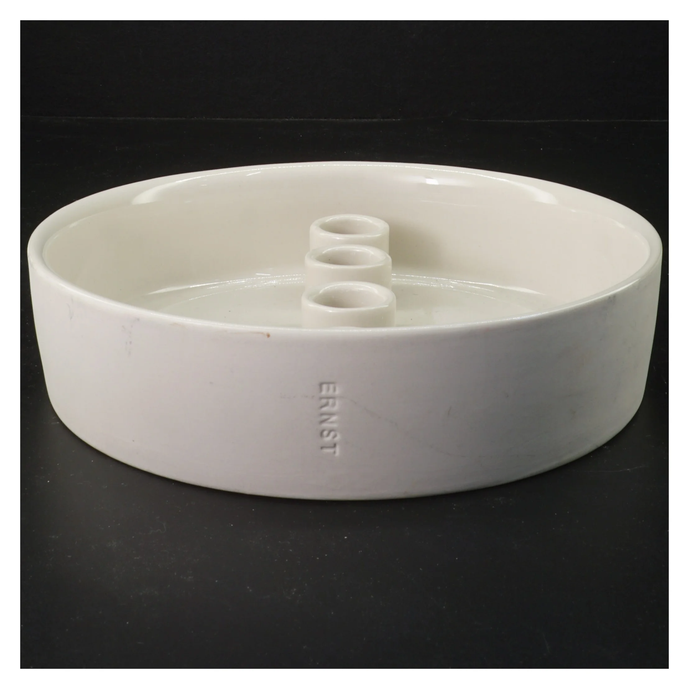 Rund lysestage i keramik fra Ernst (str. Ø 22 cm)