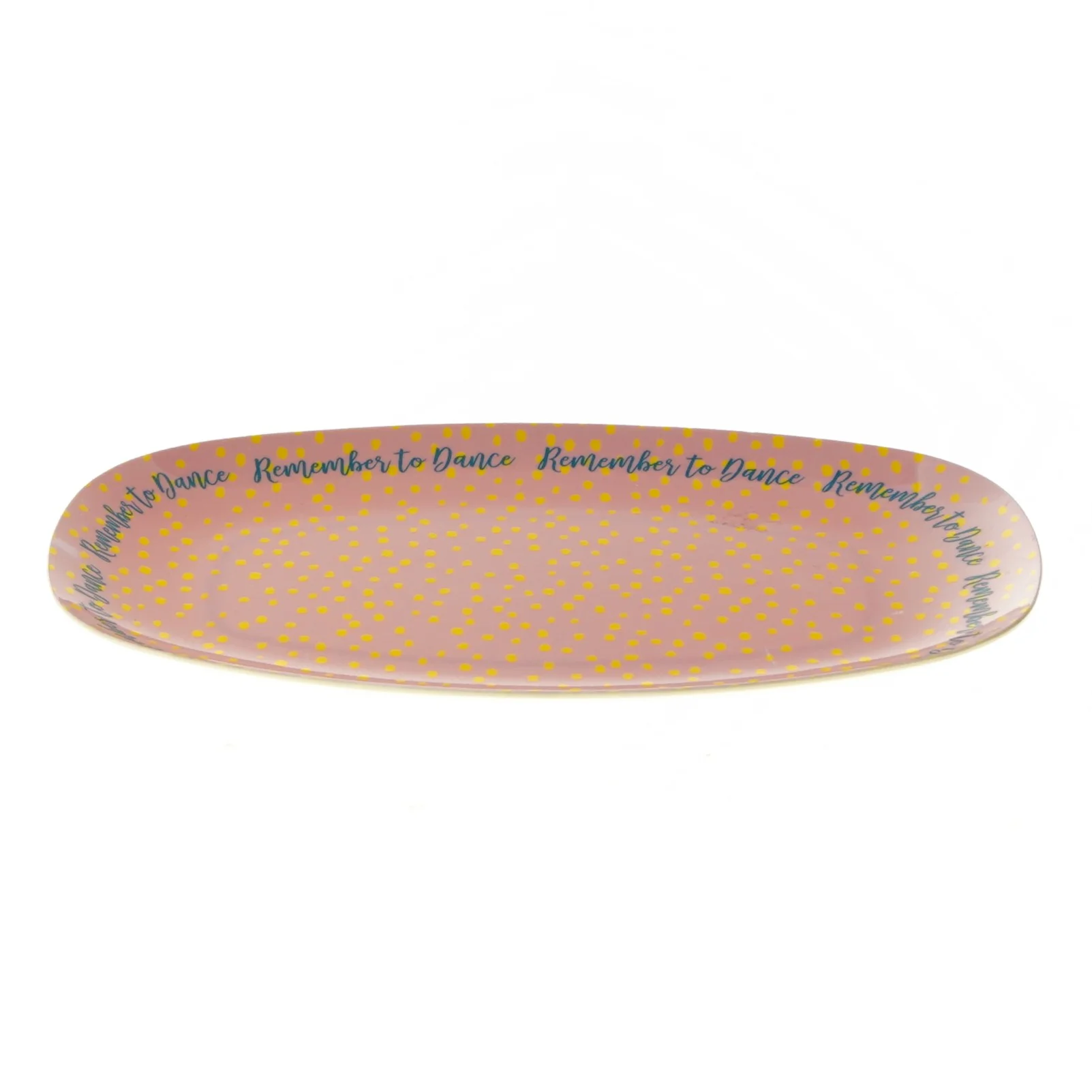 Rice Rektangulær pink serveringsfad fra Rice (str. 23x16,5 cm)