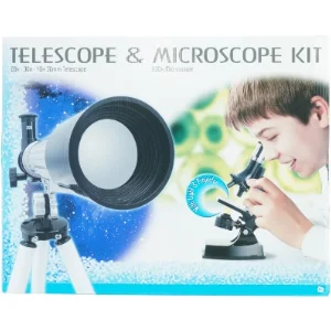 Teleskop & mikroskop sæt (str. 45 x 36 cm)