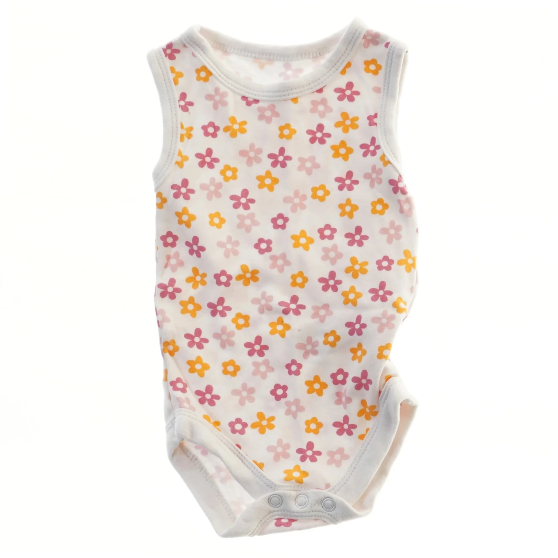 Ærmeløs bodystocking med blomsterprint (str. 68)