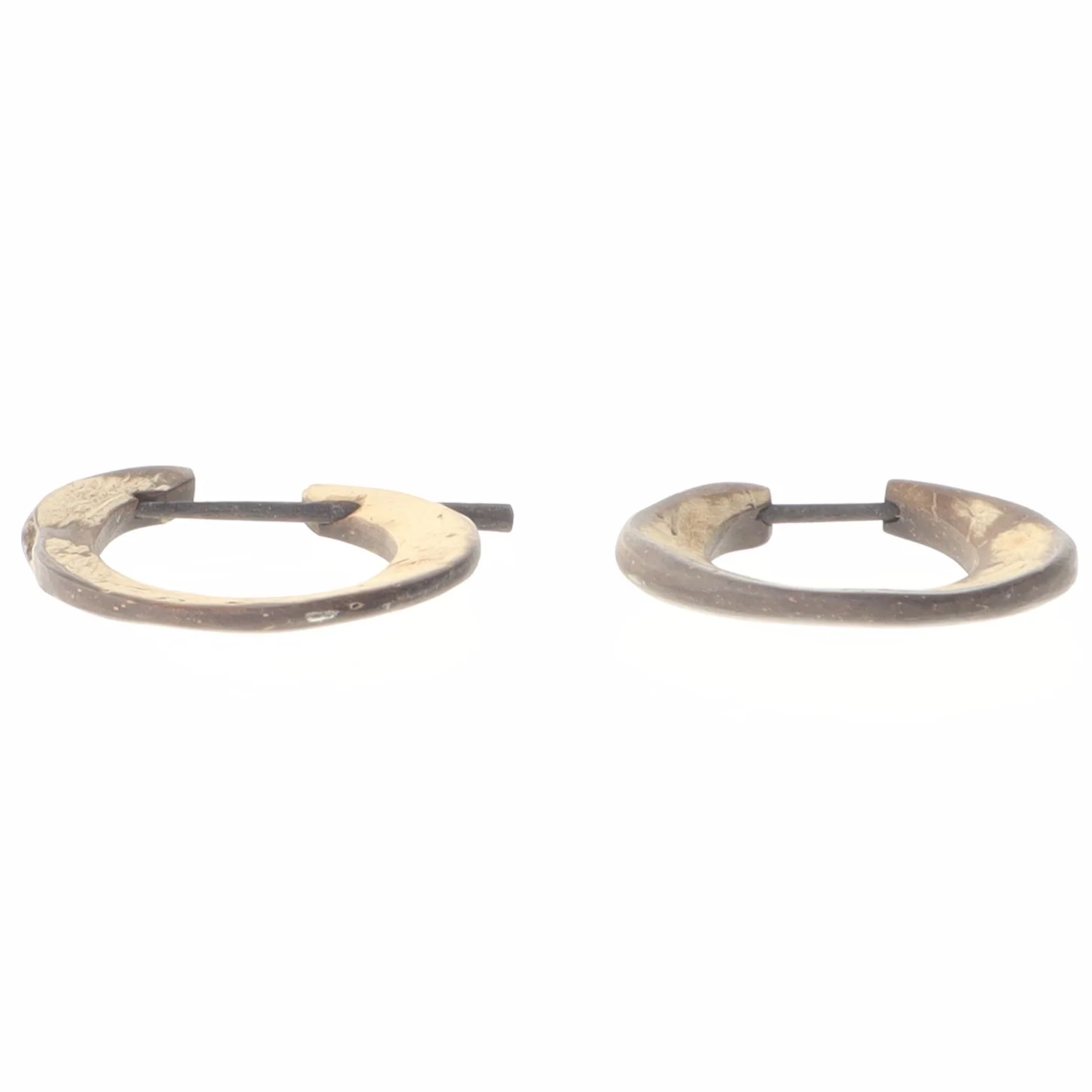 Mørke cirkulerede øreringe (str. Ø 3 cm)