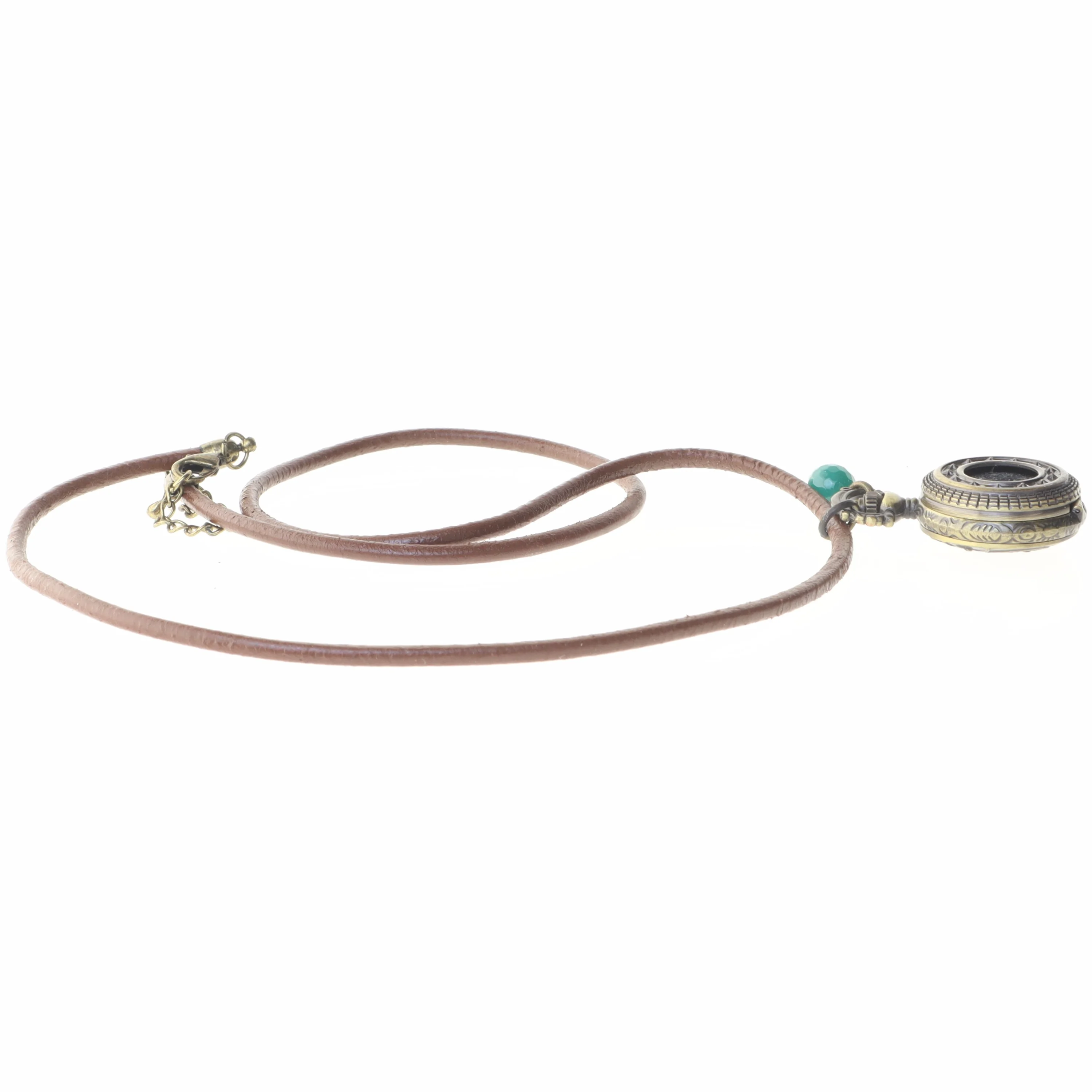 Vintage halskæde med urvedhæng fra Quartz (str. 68 cm)