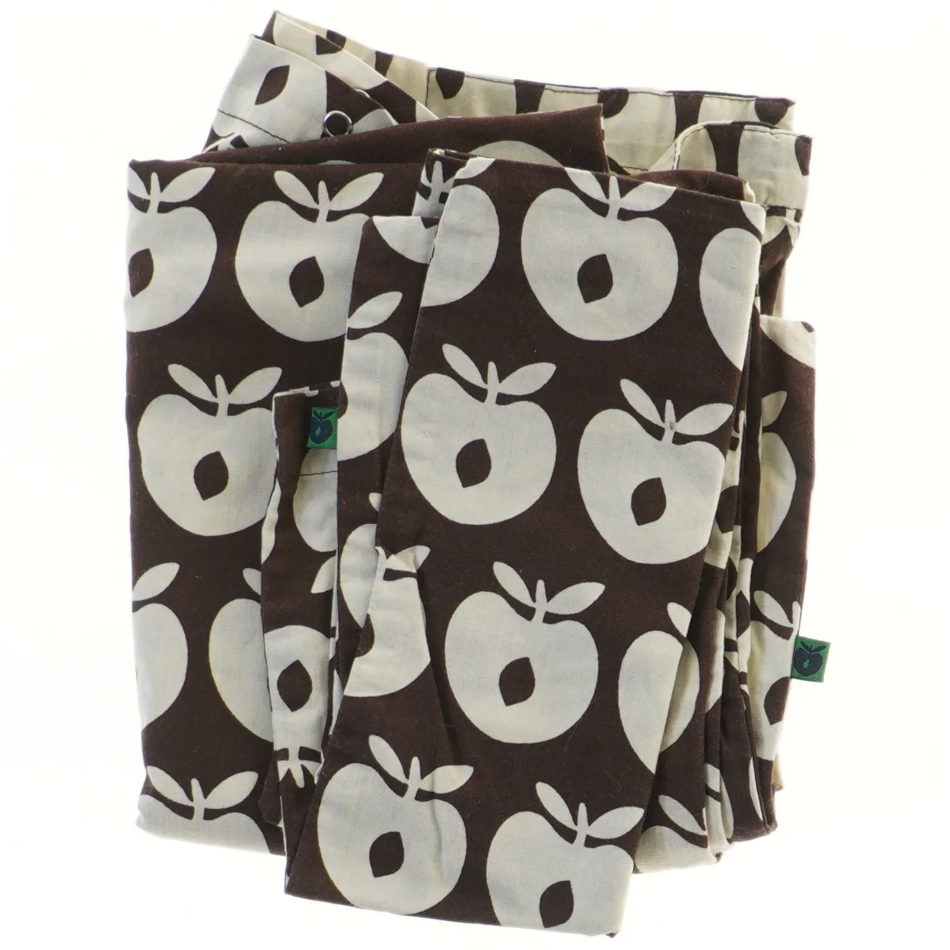 Sengetøj med æblemønster fra Småfolk (str. 40x45 og 70x100 cm)