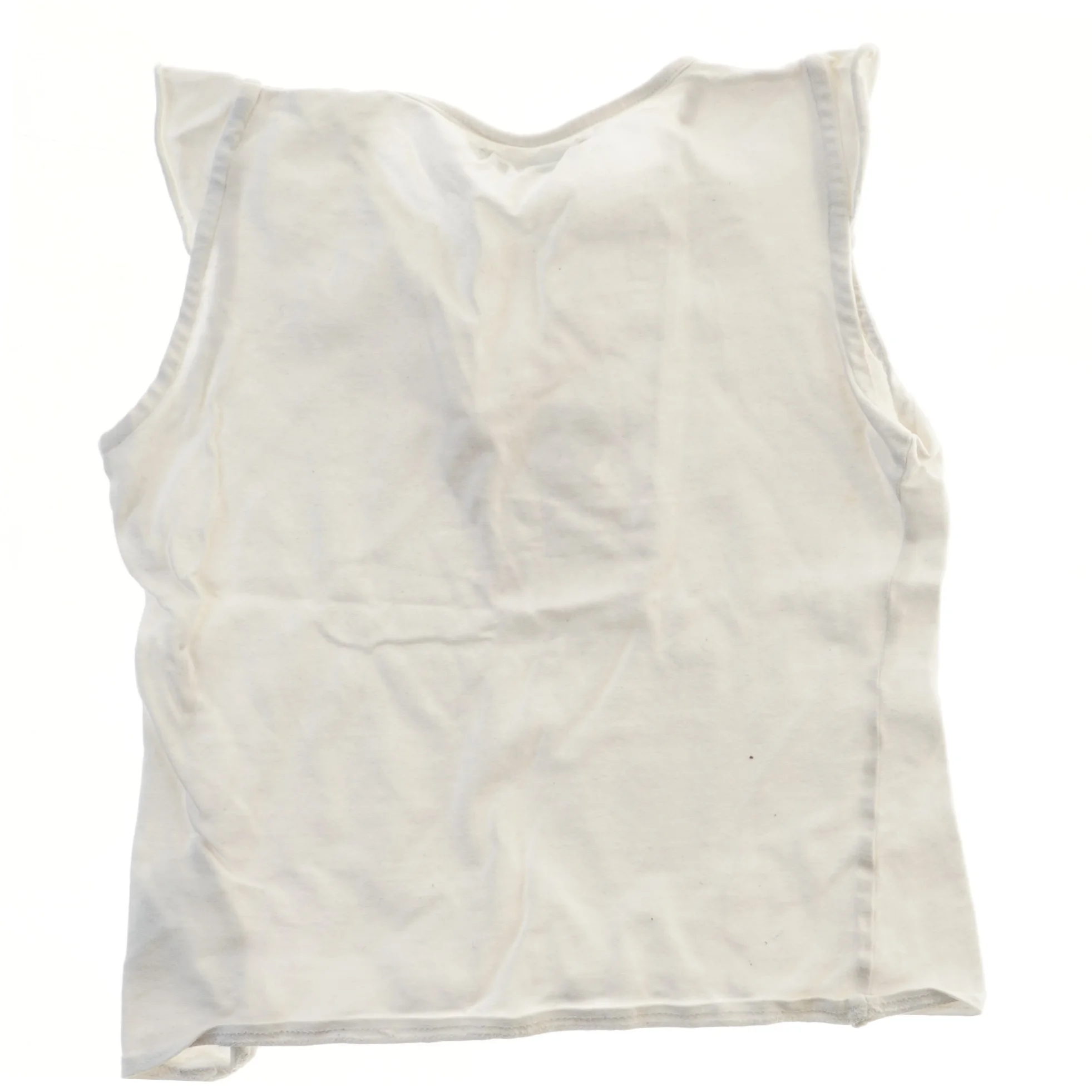 Hvid top med blomsterdesign fra Little Sister (str. 110)