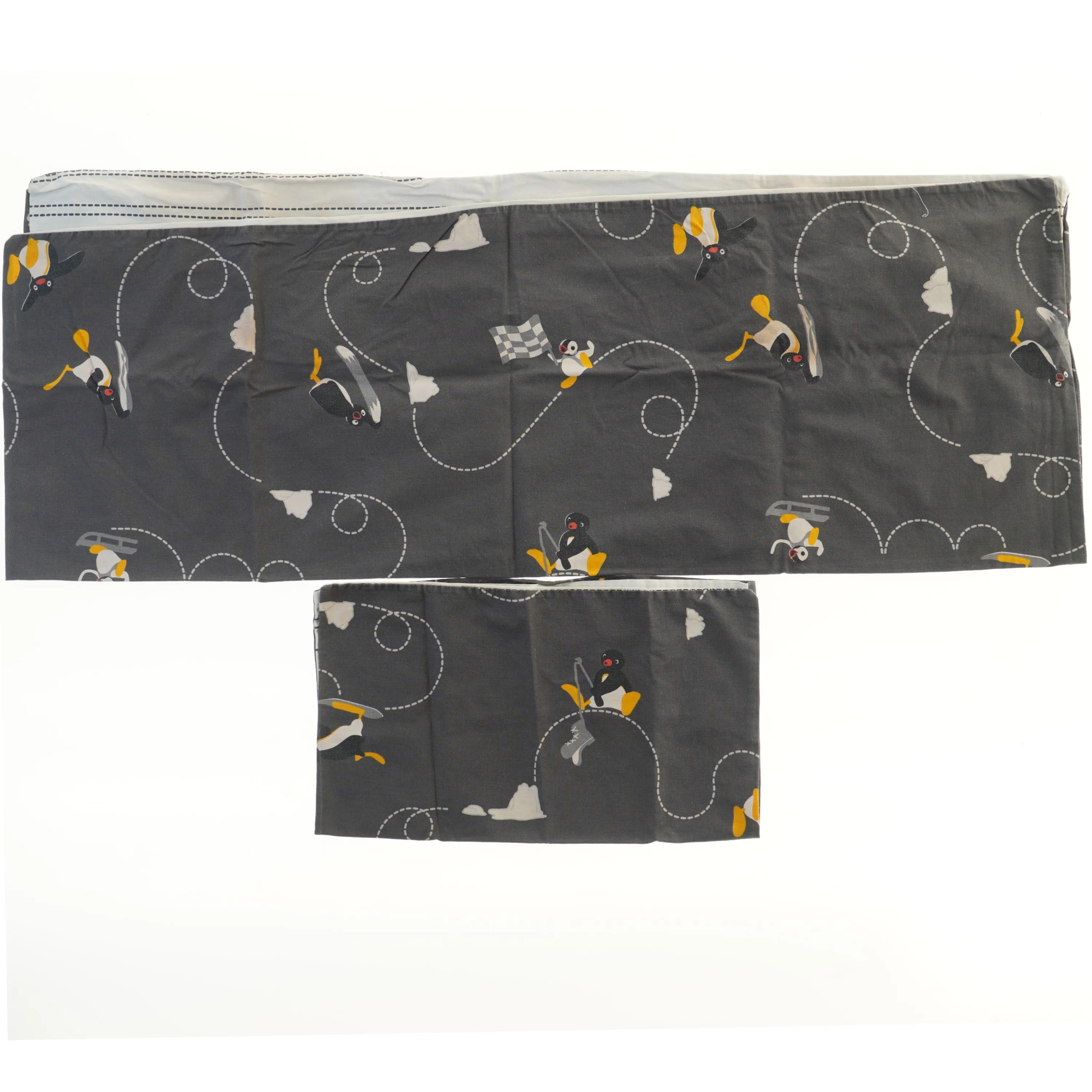 Børne sengetøj med pingviner (str. 40x45 og 70x100 cm)
