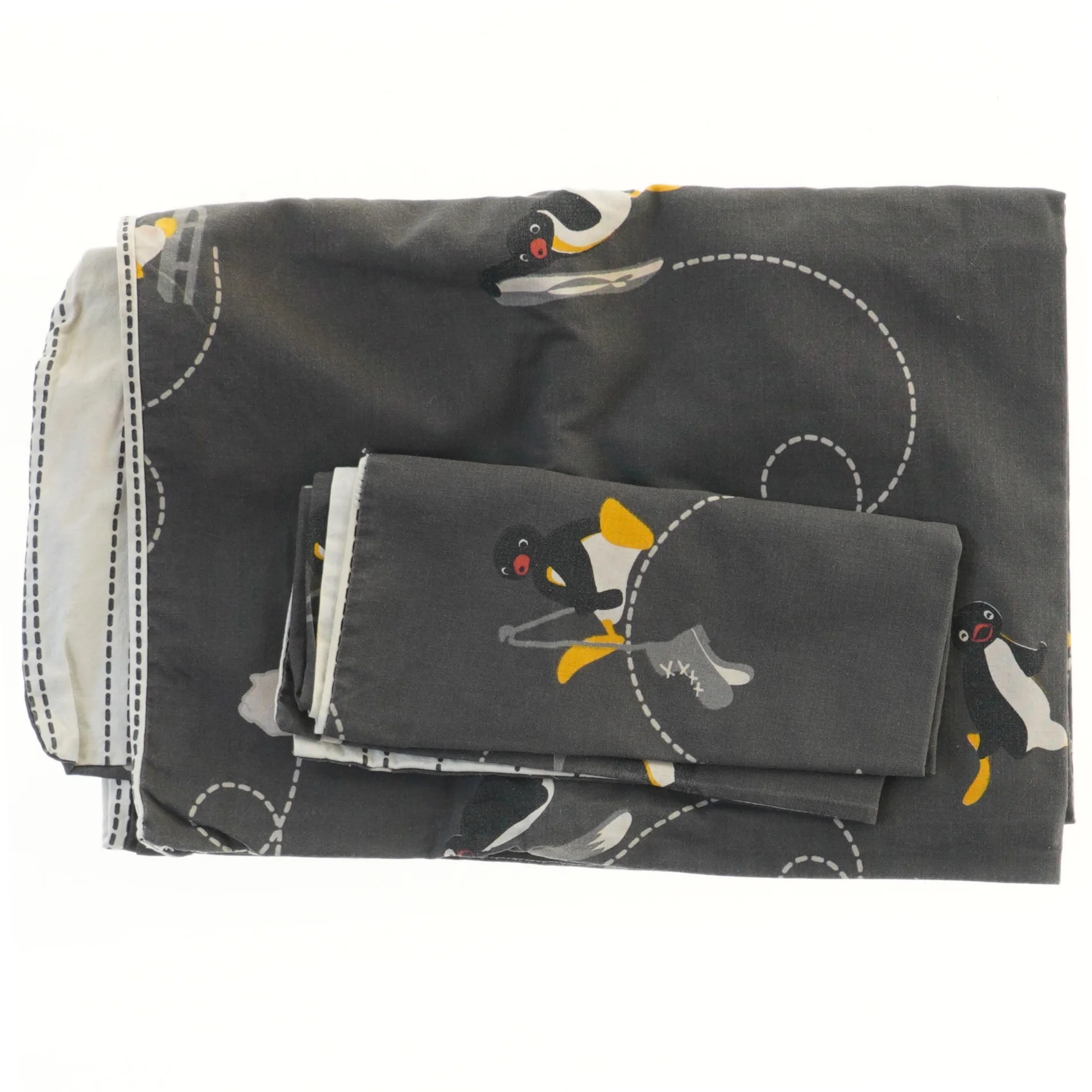 Børne sengetøj med pingviner (str. 40x45 og 70x100 cm)