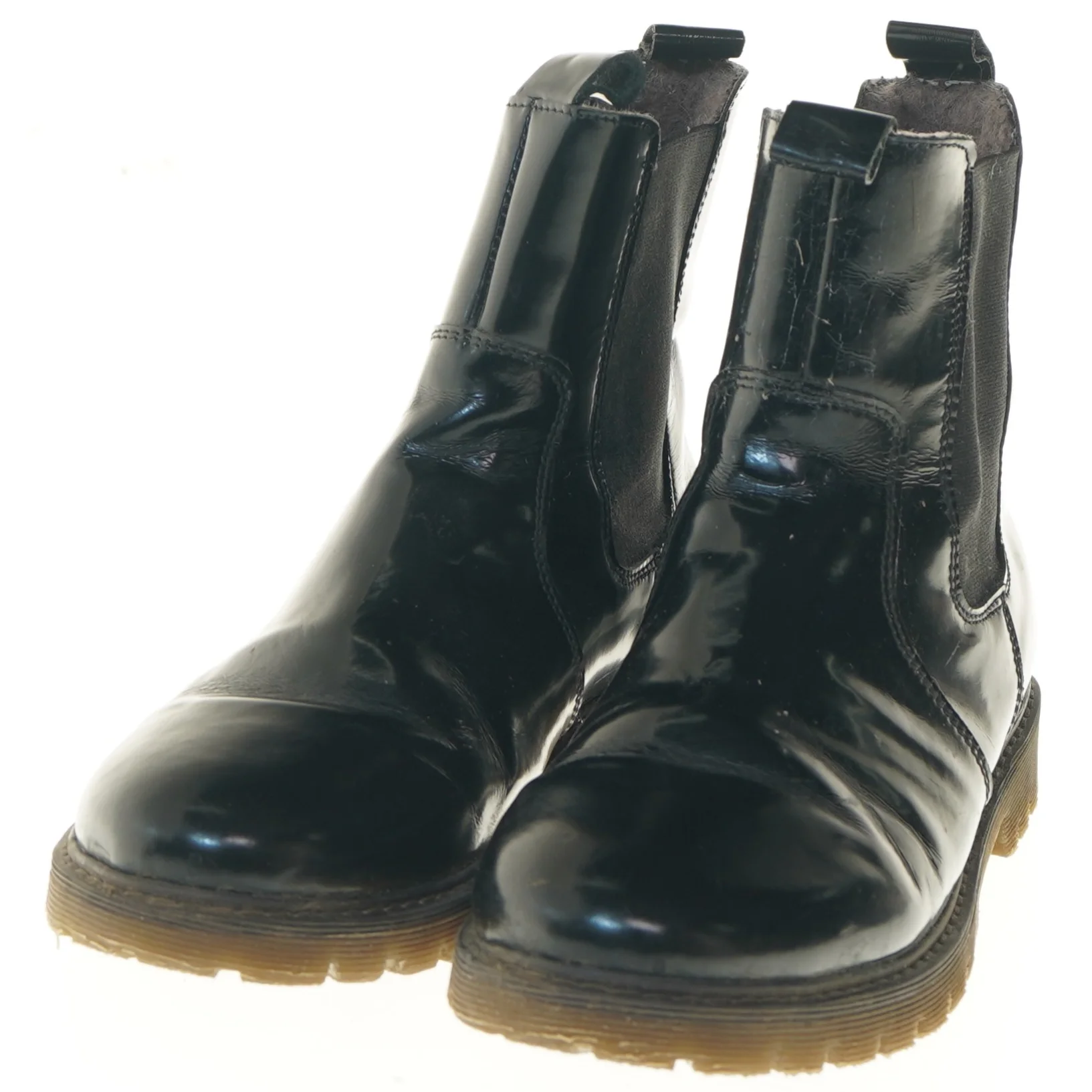 Sort læderstøvler fra Tex (str. 40 )