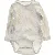 Hvid langærmet bodystocking til baby fra H&M (str. 68)