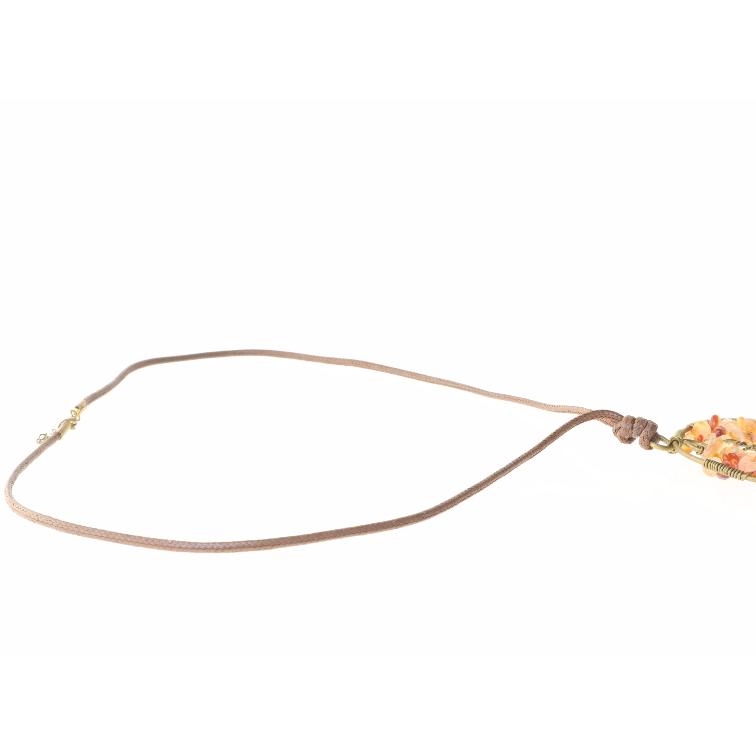 Halskæde med livets træ vedhæng (str. 33 cm)