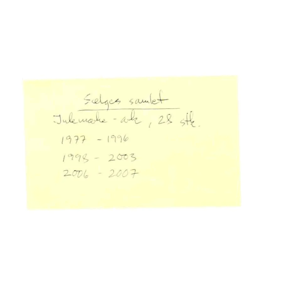 Jule-mærker (str. 26 x 18 cm)