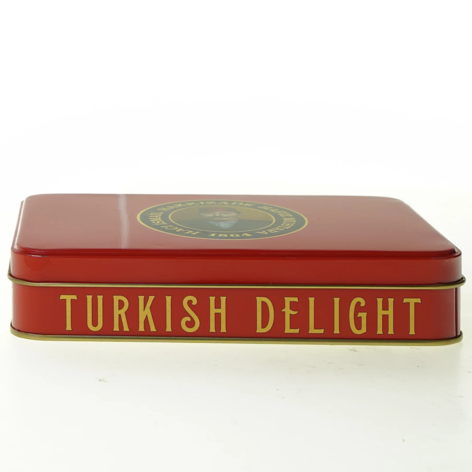 Dåse fra Turkish delight (str. 19 x 14 x 4 cm)