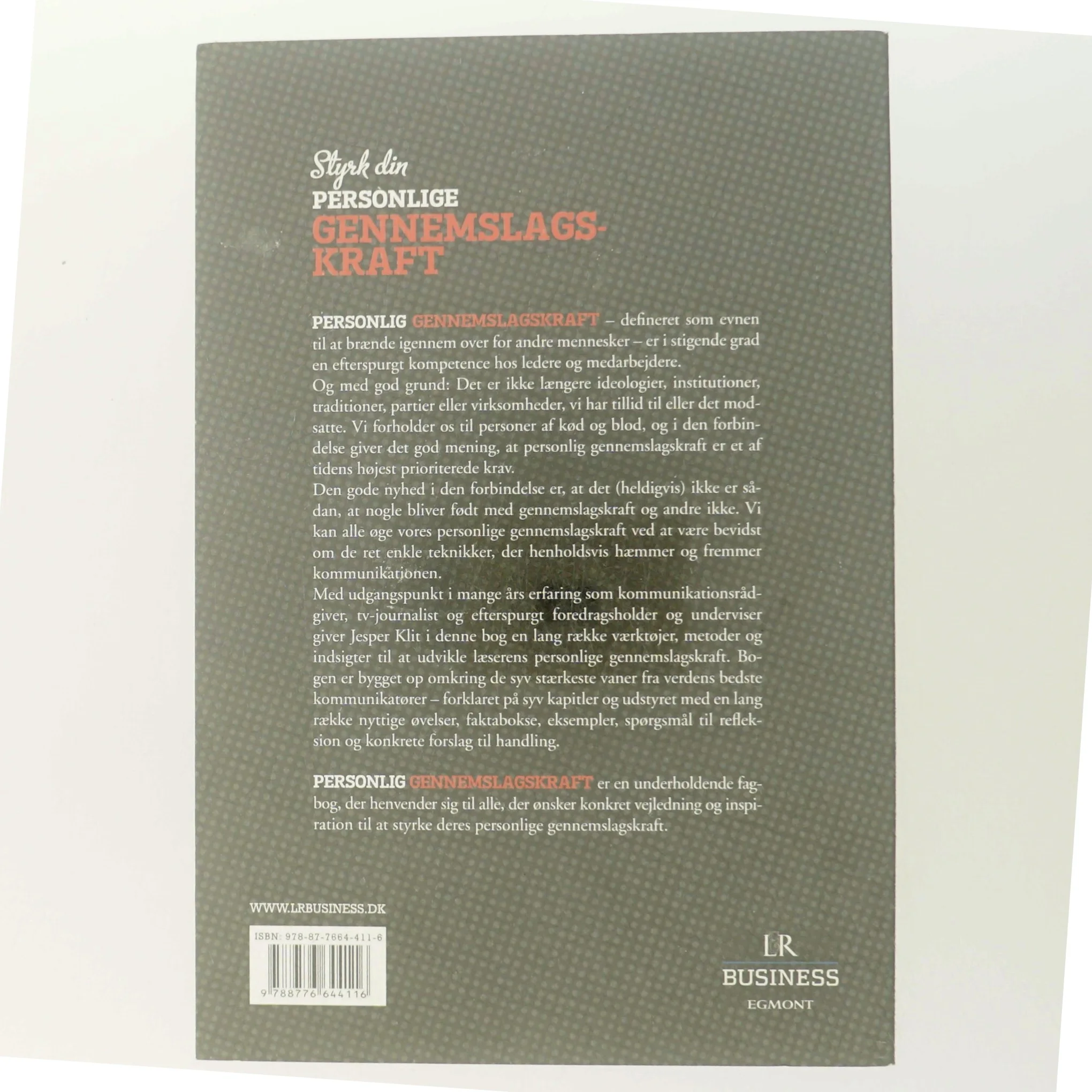 Personlig gennemslagskraft : syv stærke vaner fra verdens bedste kommunikatører af Jesper Klit (Bog)